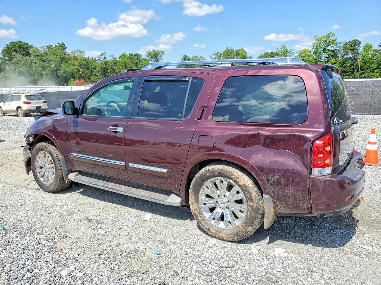 2015 Nissan Armada Platinum Maroon vin: 5N1BA0NE5FN613099