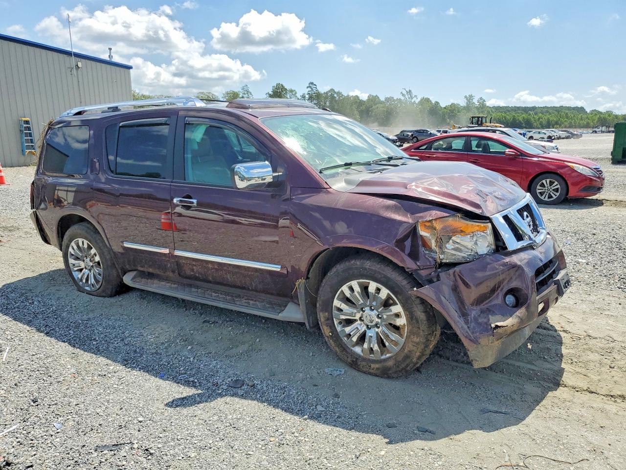 2015 Nissan Armada Platinum Maroon vin: 5N1BA0NE5FN613099