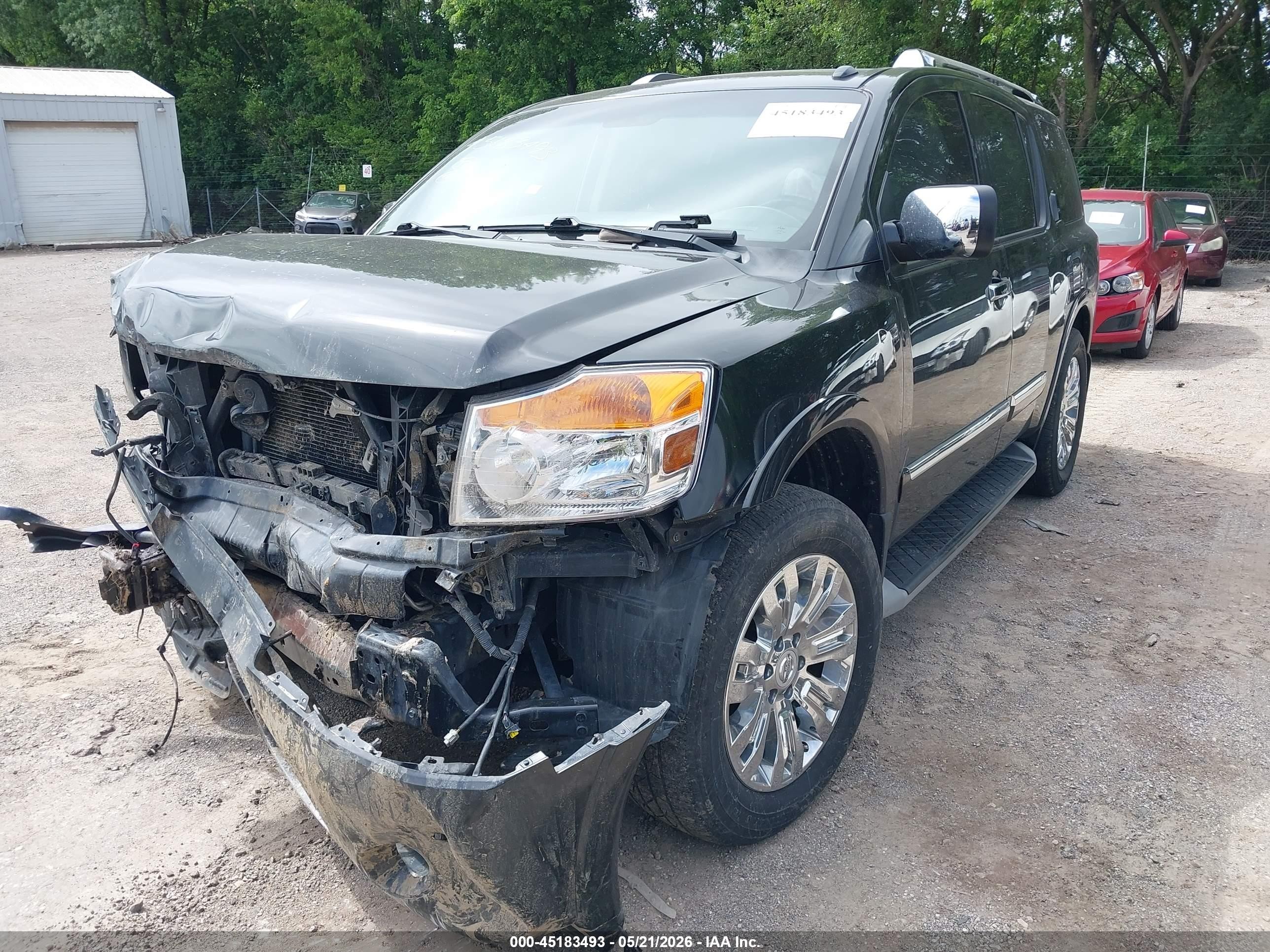2015 Nissan Armada Platinum Black vin: 5N1BA0NE6FN610051