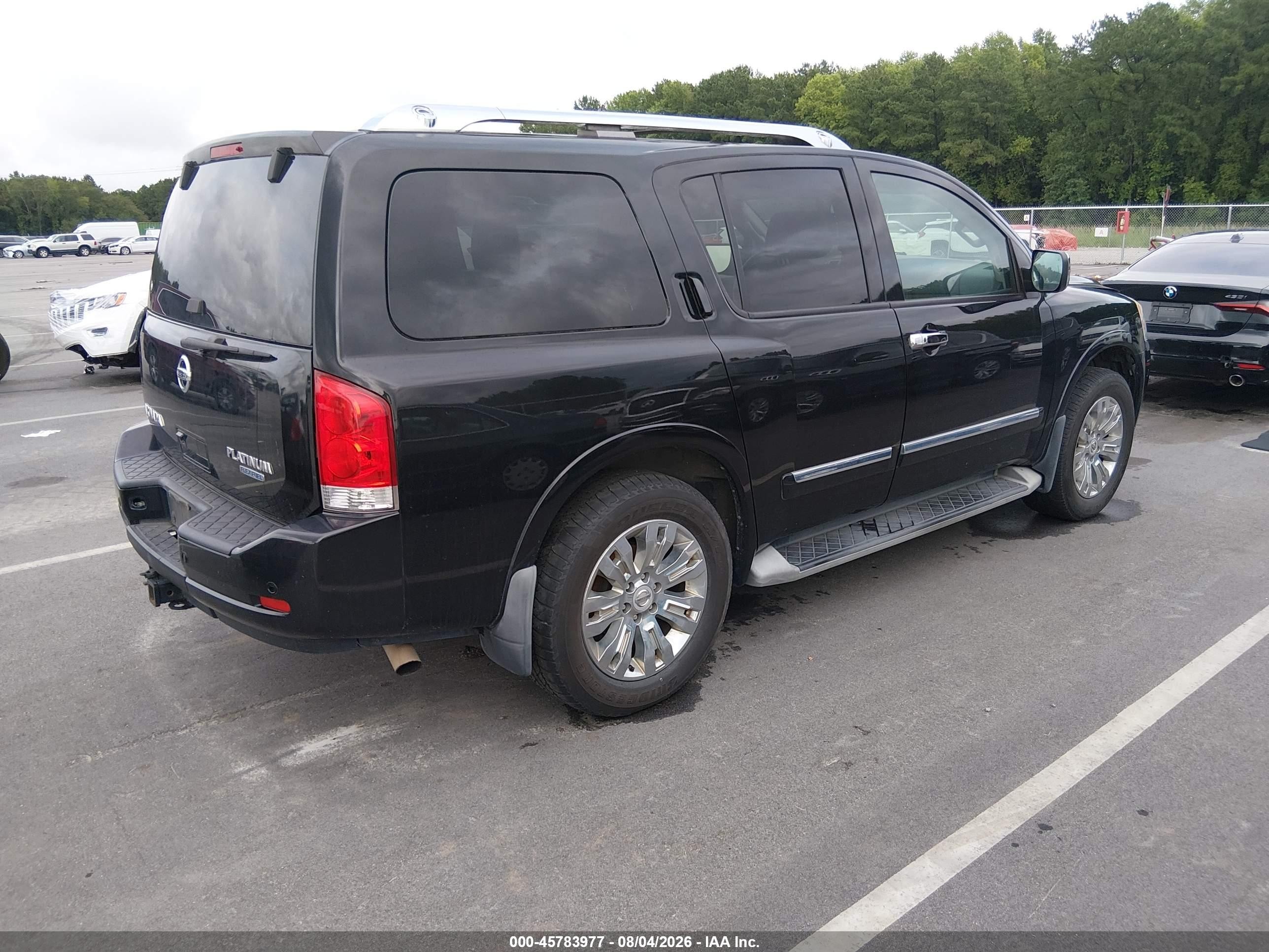 2015 Nissan Armada Platinum Black vin: 5N1BA0NE6FN612172