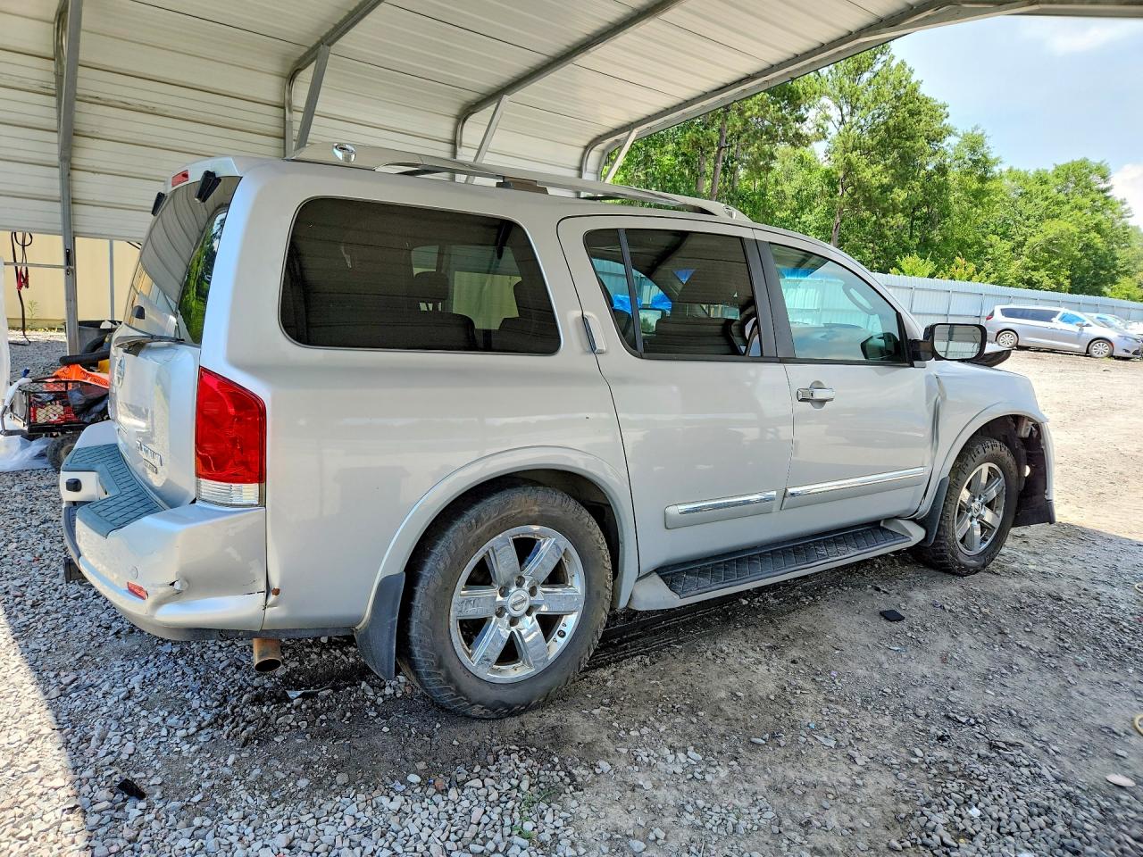 2011 Nissan Armada Platinum Silver vin: 5N1BA0NE7BN620582