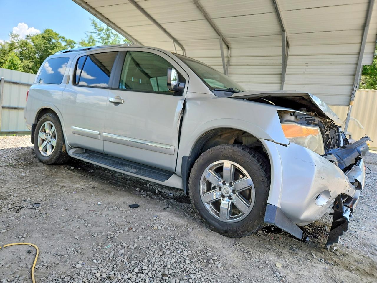 2011 Nissan Armada Platinum Silver vin: 5N1BA0NE7BN620582