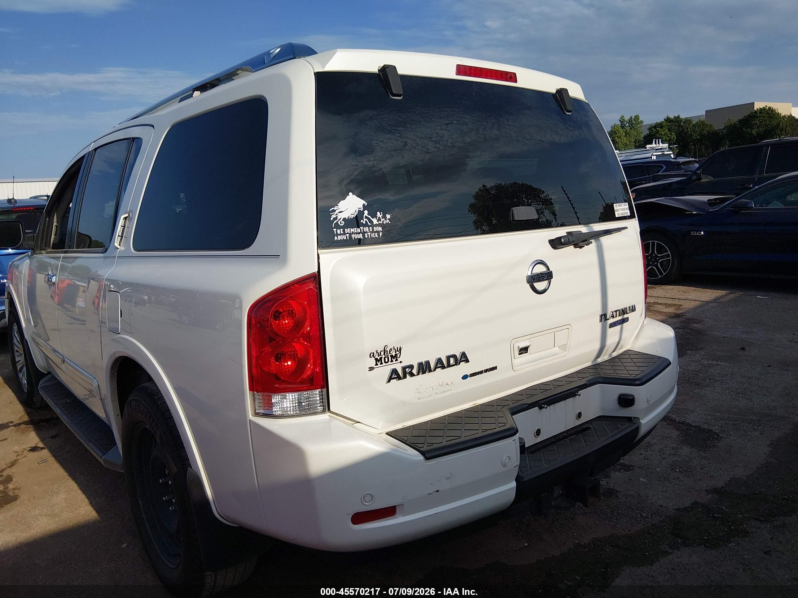 2015 Nissan Armada Platinum Белый vin: 5N1BA0NE8FN608401