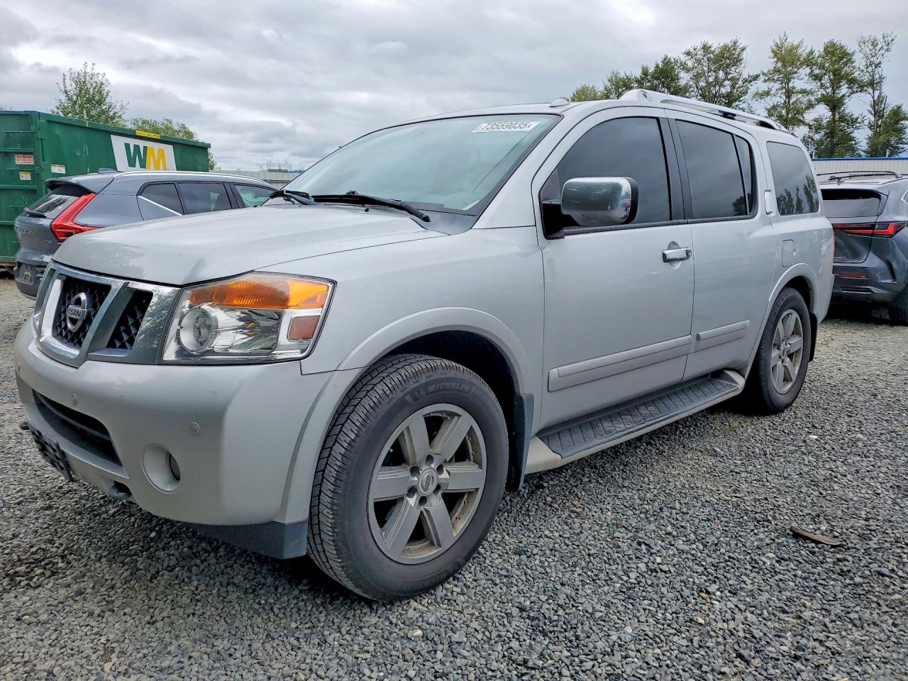 2012 Nissan Armada Platinum Silver vin: 5N1BA0NEXCN618715