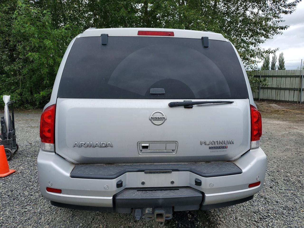 2012 Nissan Armada Platinum Silver vin: 5N1BA0NEXCN618715