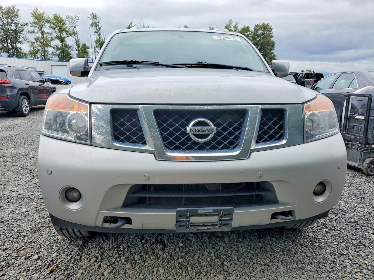2012 Nissan Armada Platinum Silver vin: 5N1BA0NEXCN618715
