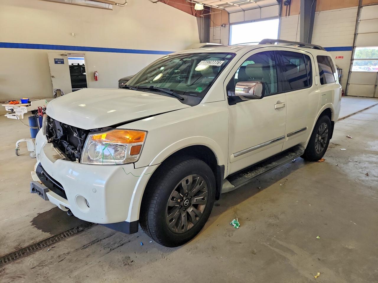 2015 Nissan Armada Platinum White vin: 5N1BA0NEXFN613499