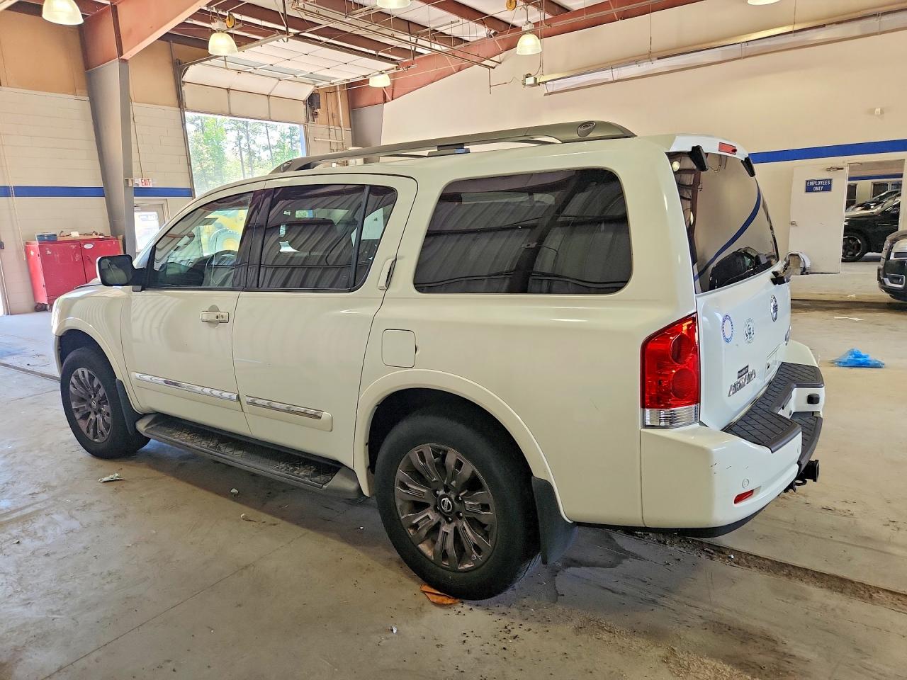 2015 Nissan Armada Platinum White vin: 5N1BA0NEXFN613499