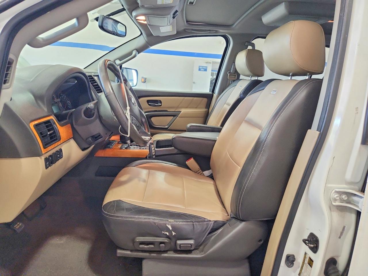 2015 Nissan Armada Platinum White vin: 5N1BA0NEXFN613499