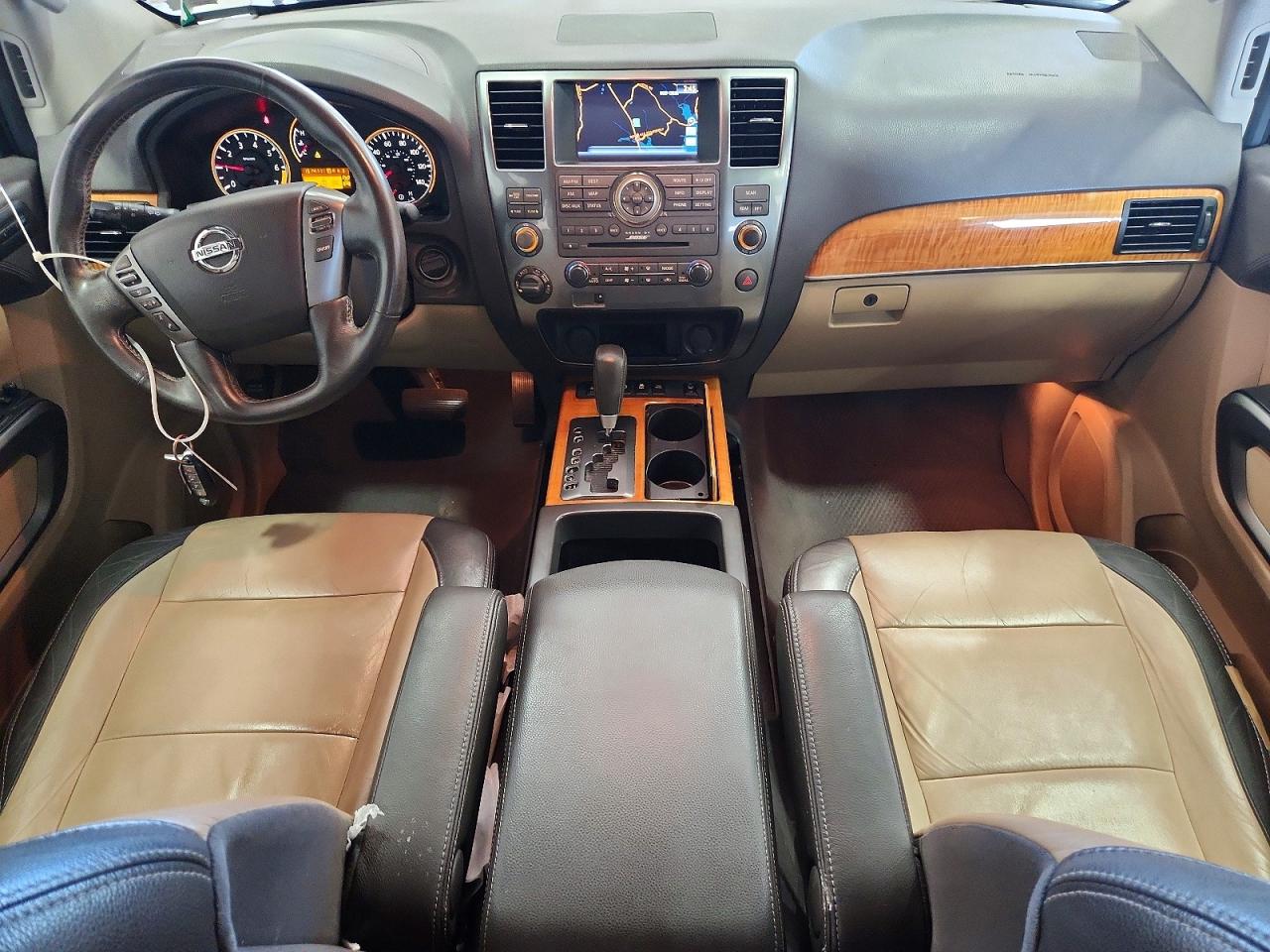 2015 Nissan Armada Platinum White vin: 5N1BA0NEXFN613499