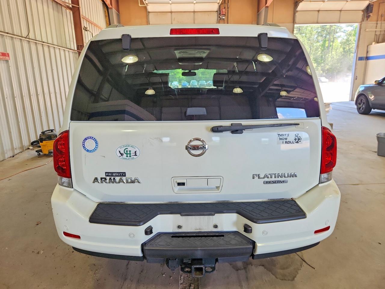 2015 Nissan Armada Platinum White vin: 5N1BA0NEXFN613499