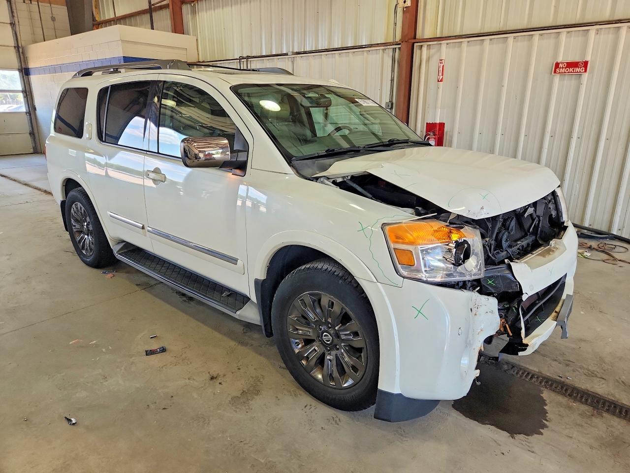 2015 Nissan Armada Platinum White vin: 5N1BA0NEXFN613499