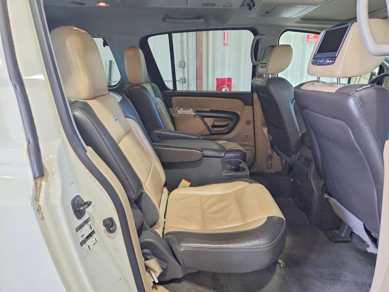2015 Nissan Armada Platinum White vin: 5N1BA0NEXFN613499
