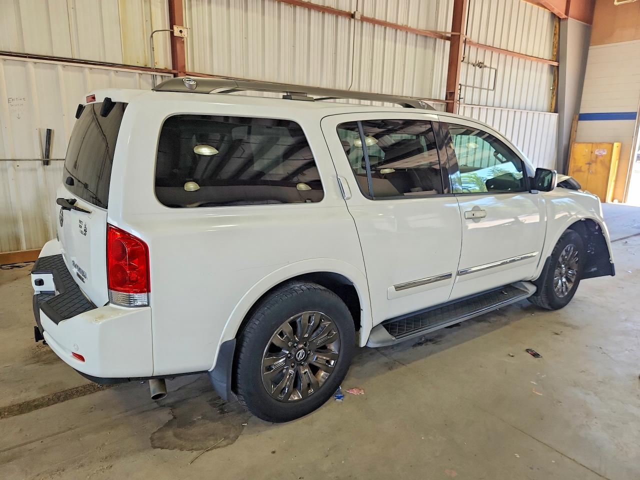2015 Nissan Armada Platinum White vin: 5N1BA0NEXFN613499
