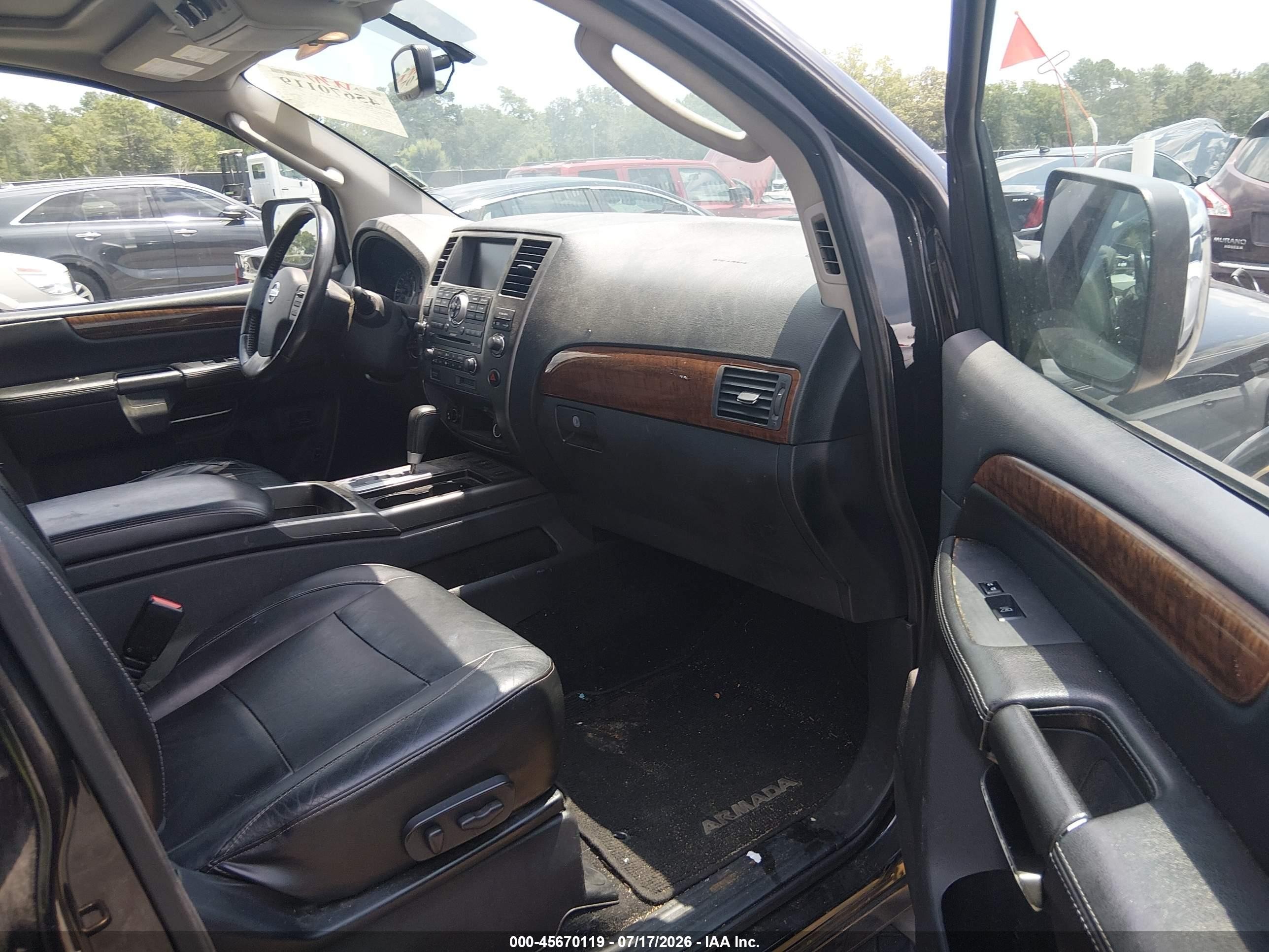 2012 Nissan Armada Platinum Black vin: 5N1BA0NF0CN602158