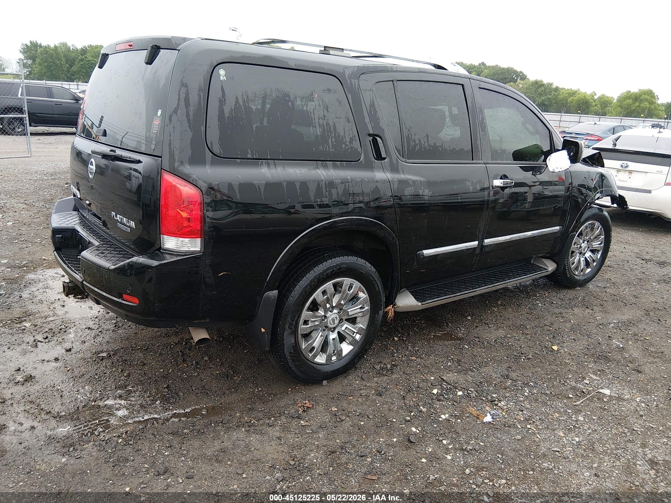 2015 Nissan Armada Platinum Black vin: 5N1BA0NF0FN605114