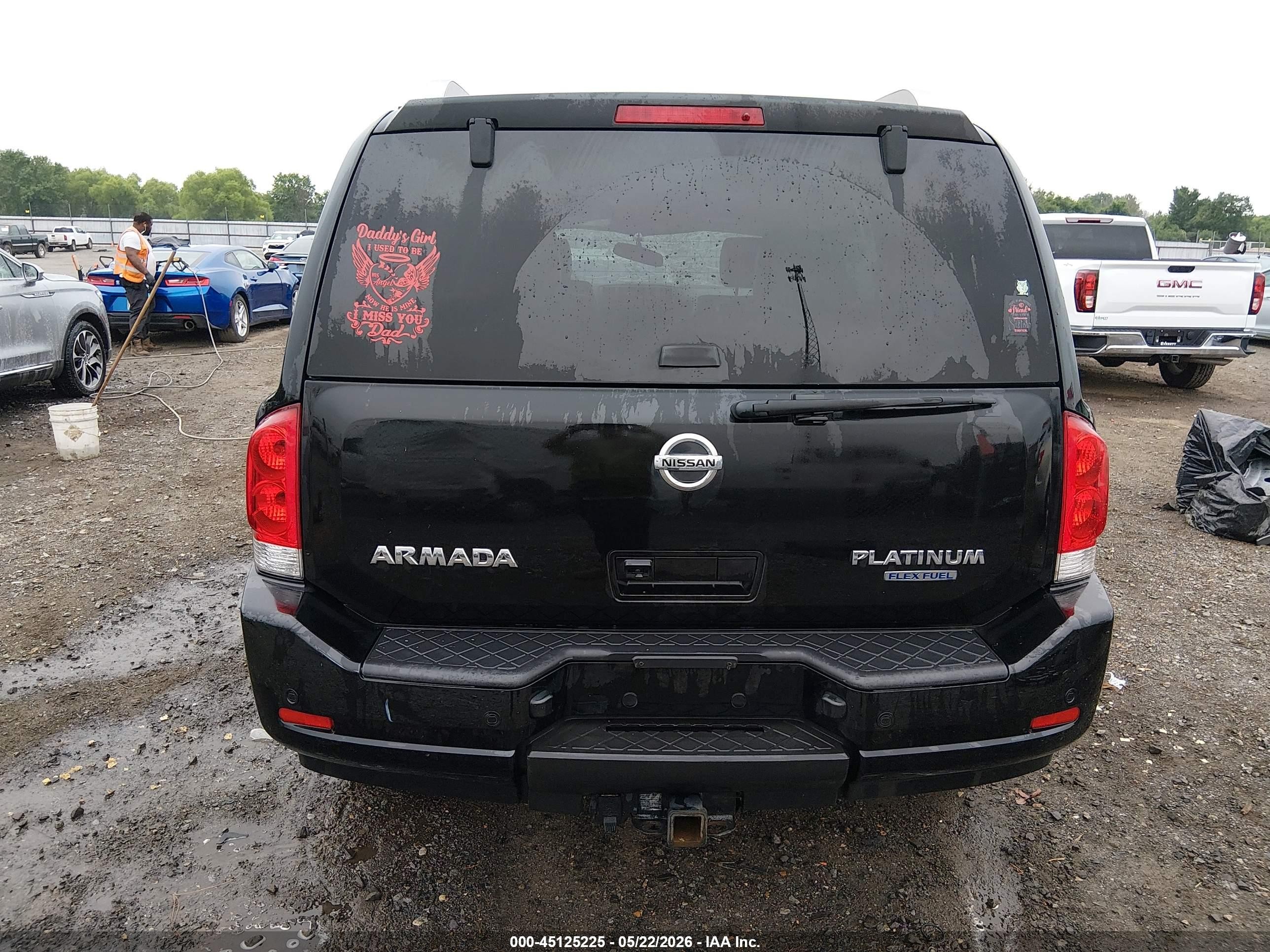 2015 Nissan Armada Platinum Black vin: 5N1BA0NF0FN605114