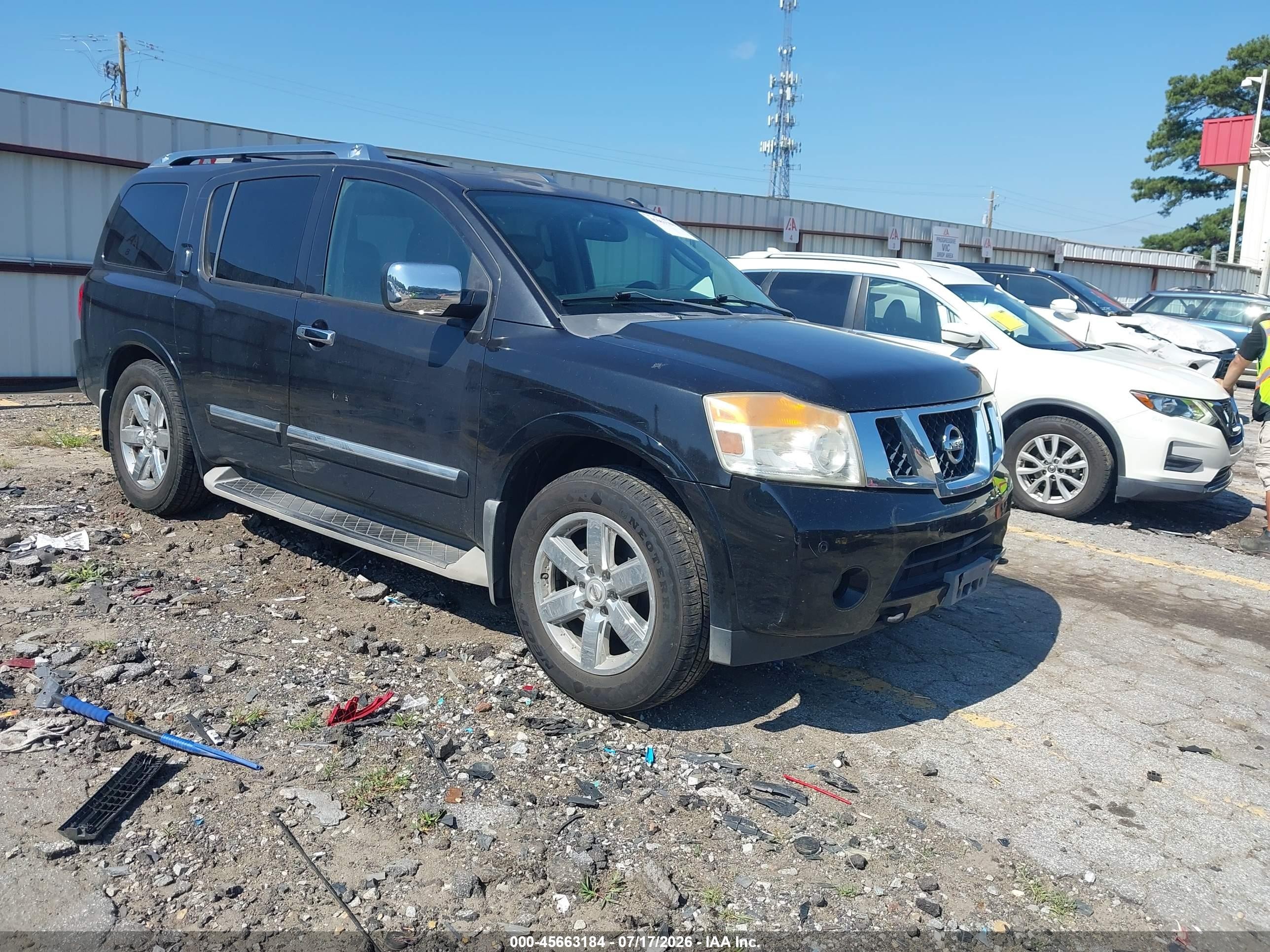 2012 Nissan Armada Platinum Black vin: 5N1BA0NF1CN618952