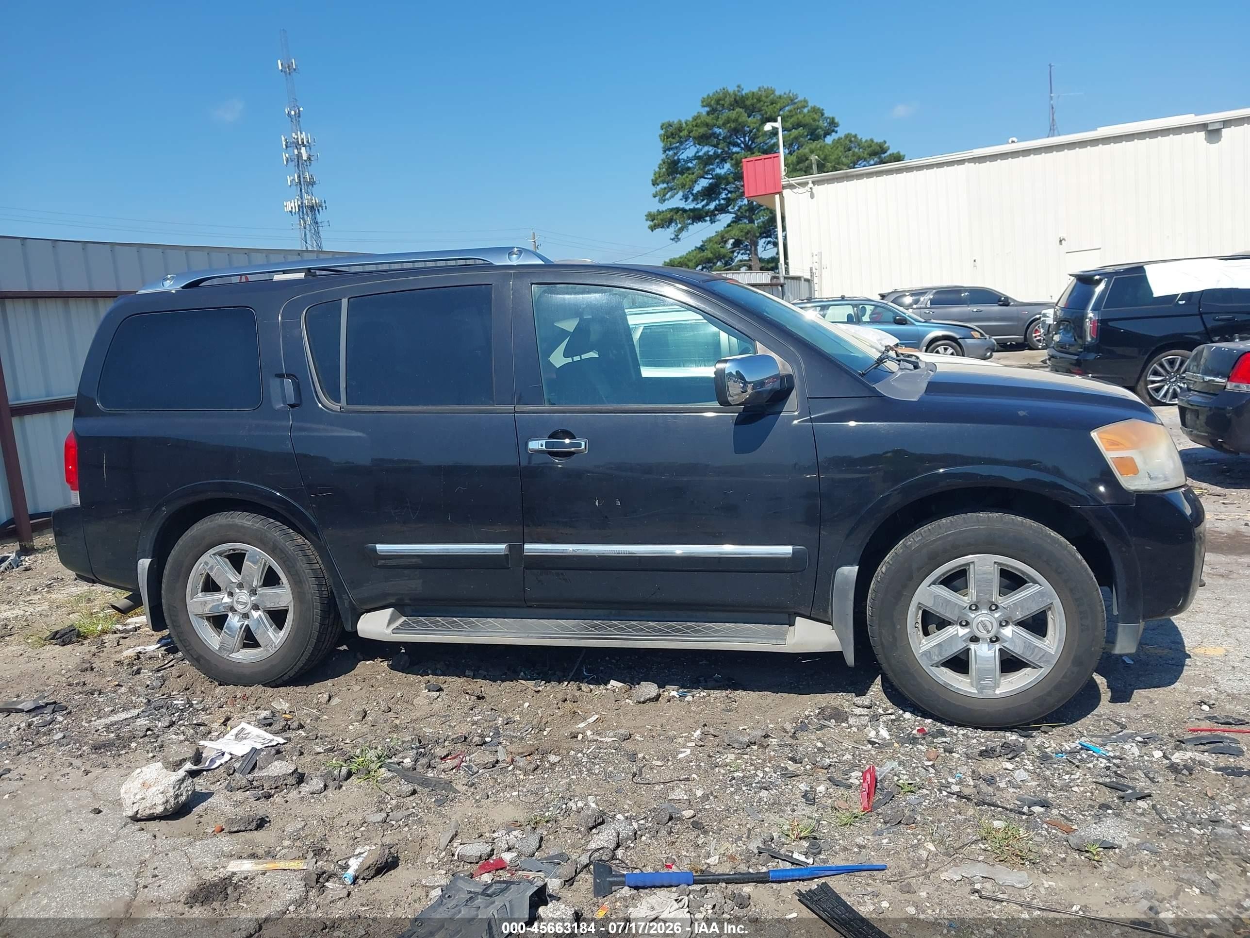 2012 Nissan Armada Platinum Black vin: 5N1BA0NF1CN618952