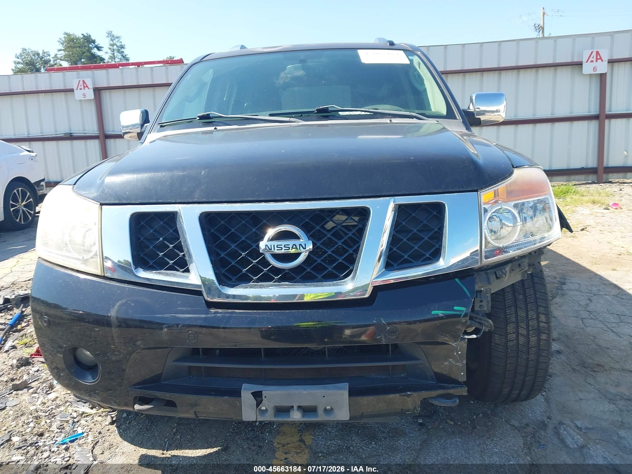 2012 Nissan Armada Platinum Black vin: 5N1BA0NF1CN618952