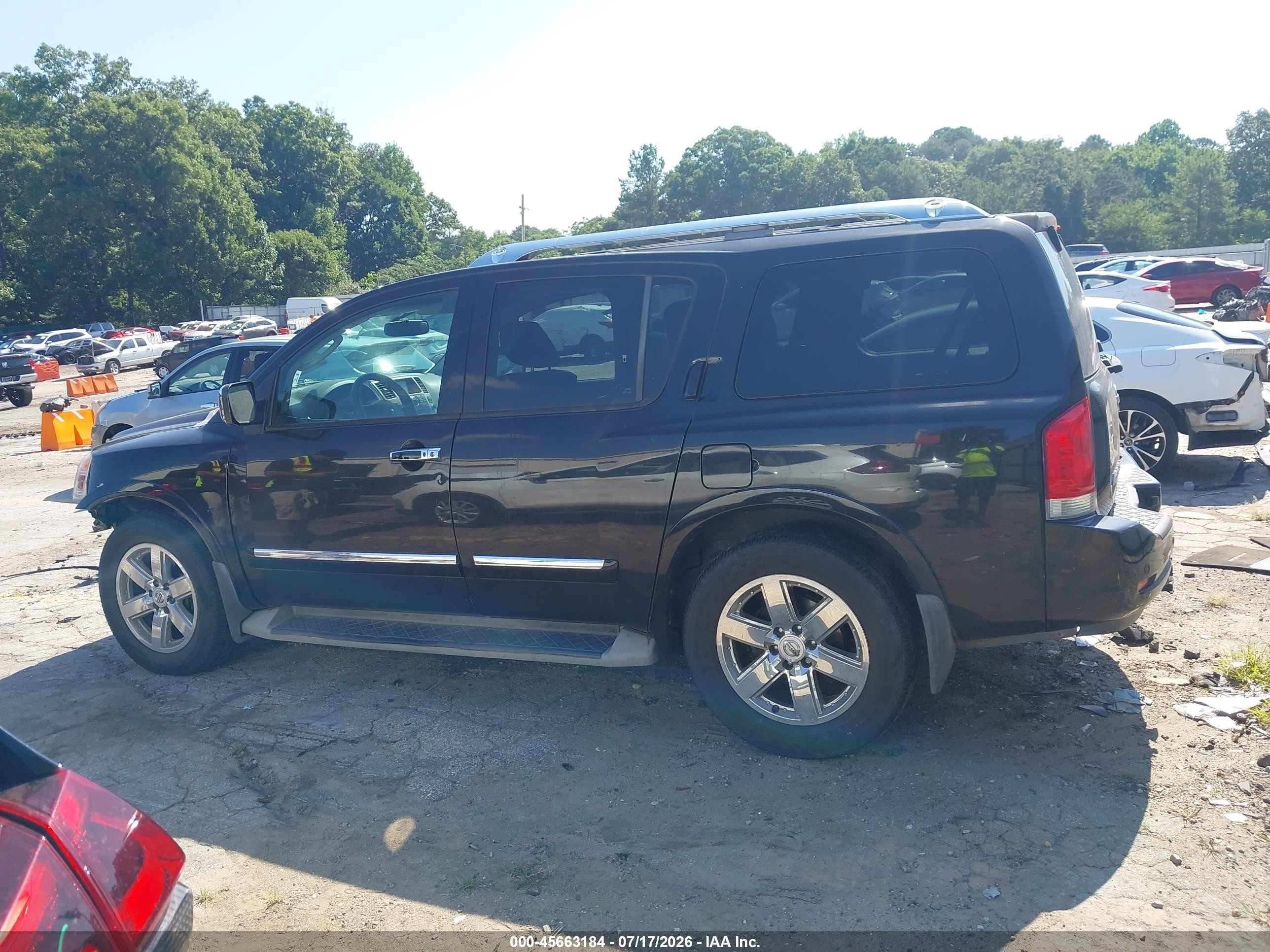 2012 Nissan Armada Platinum Black vin: 5N1BA0NF1CN618952