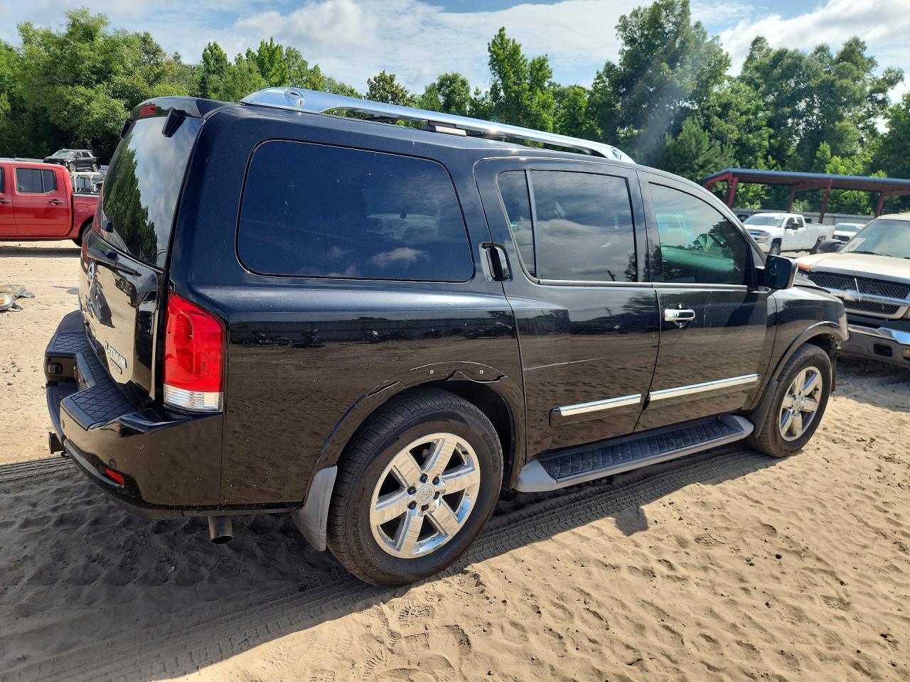 2013 Nissan Armada Platinum Черный vin: 5N1BA0NF1DN609282