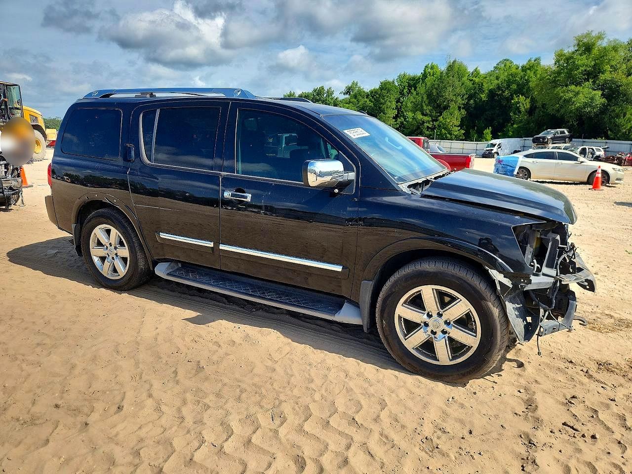 2013 Nissan Armada Platinum Черный vin: 5N1BA0NF1DN609282