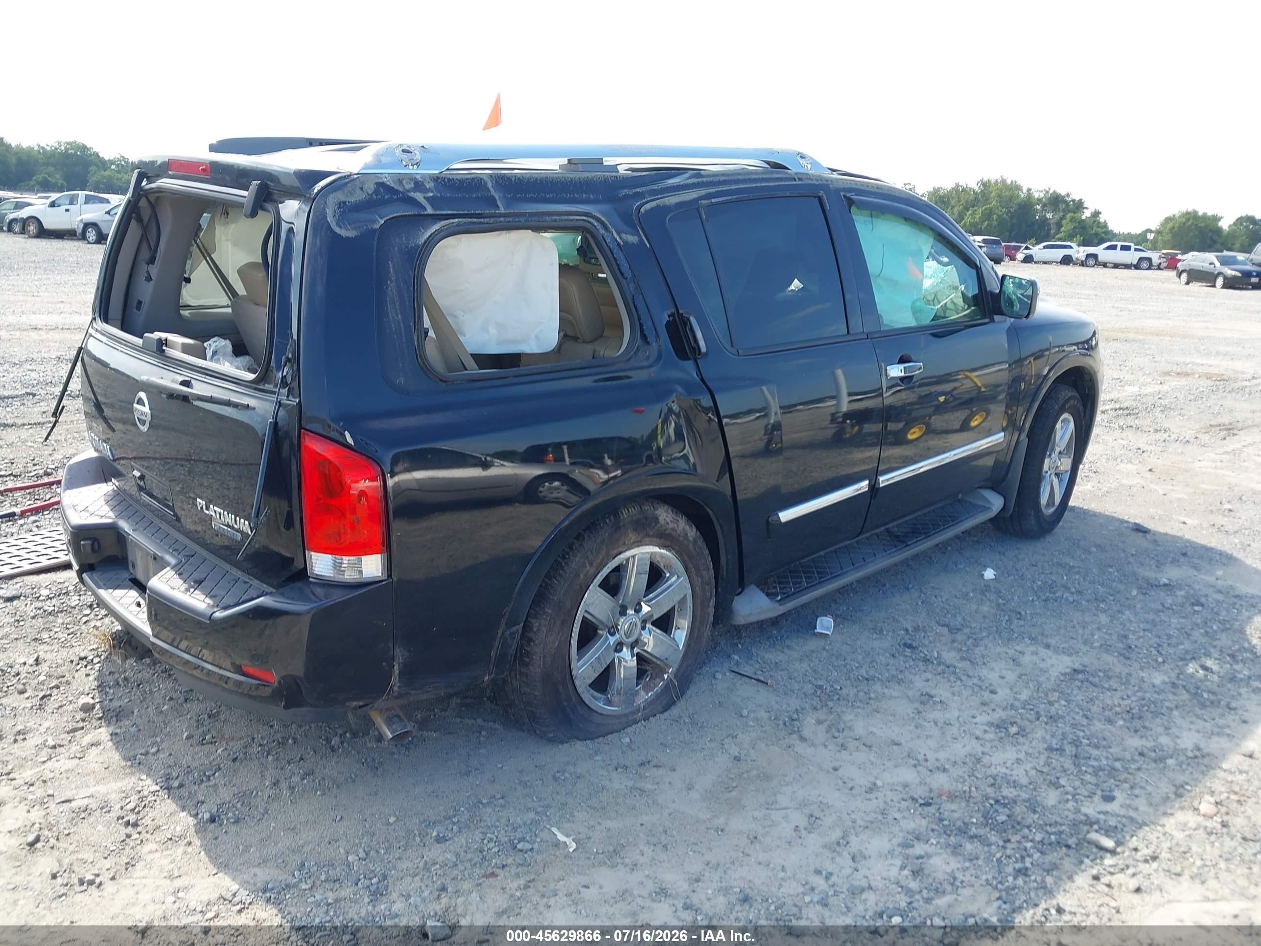 2014 Nissan Armada Platinum Black vin: 5N1BA0NF1EN610126