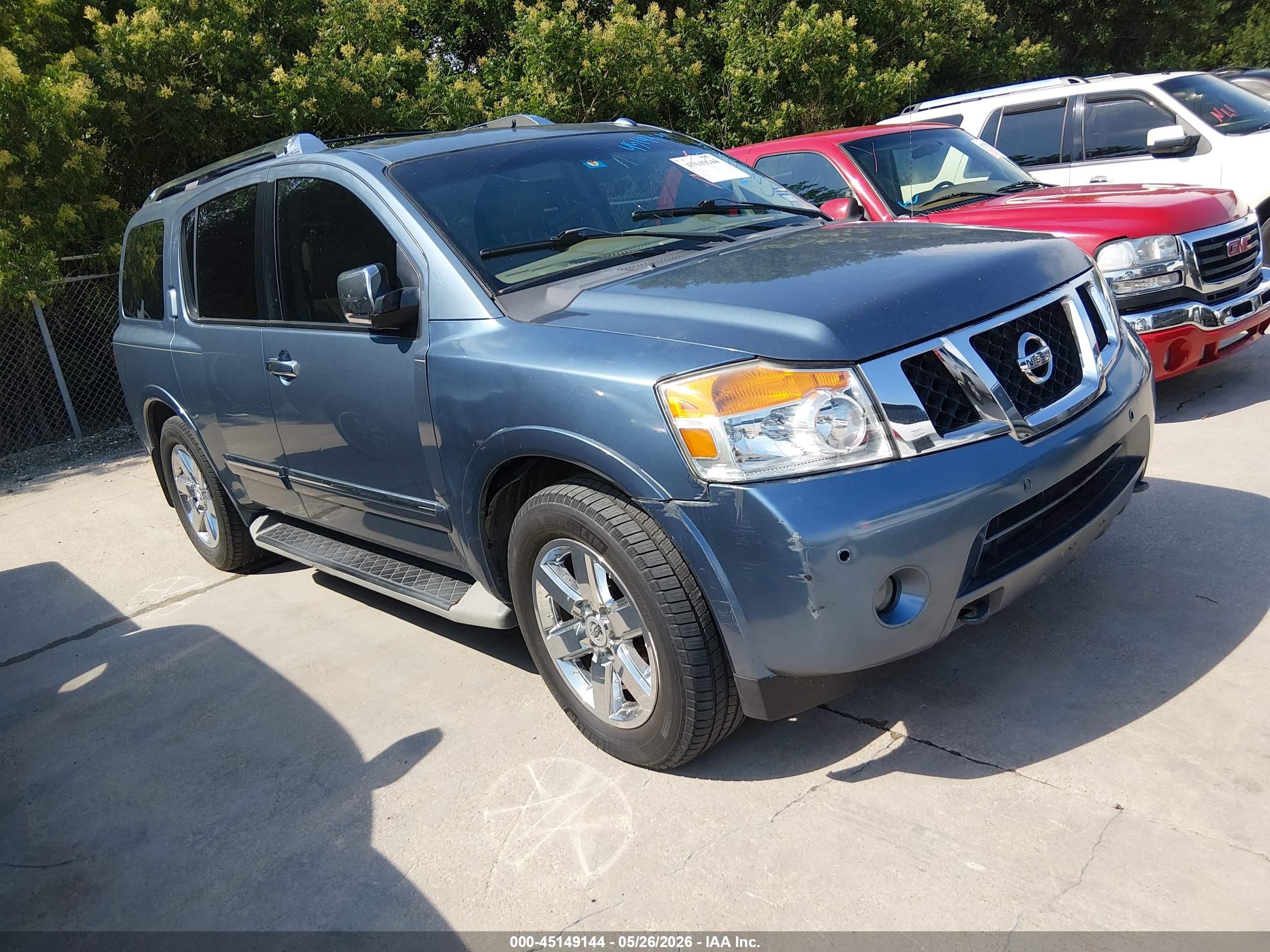 2012 Nissan Armada Platinum Blue vin: 5N1BA0NF2CN602758