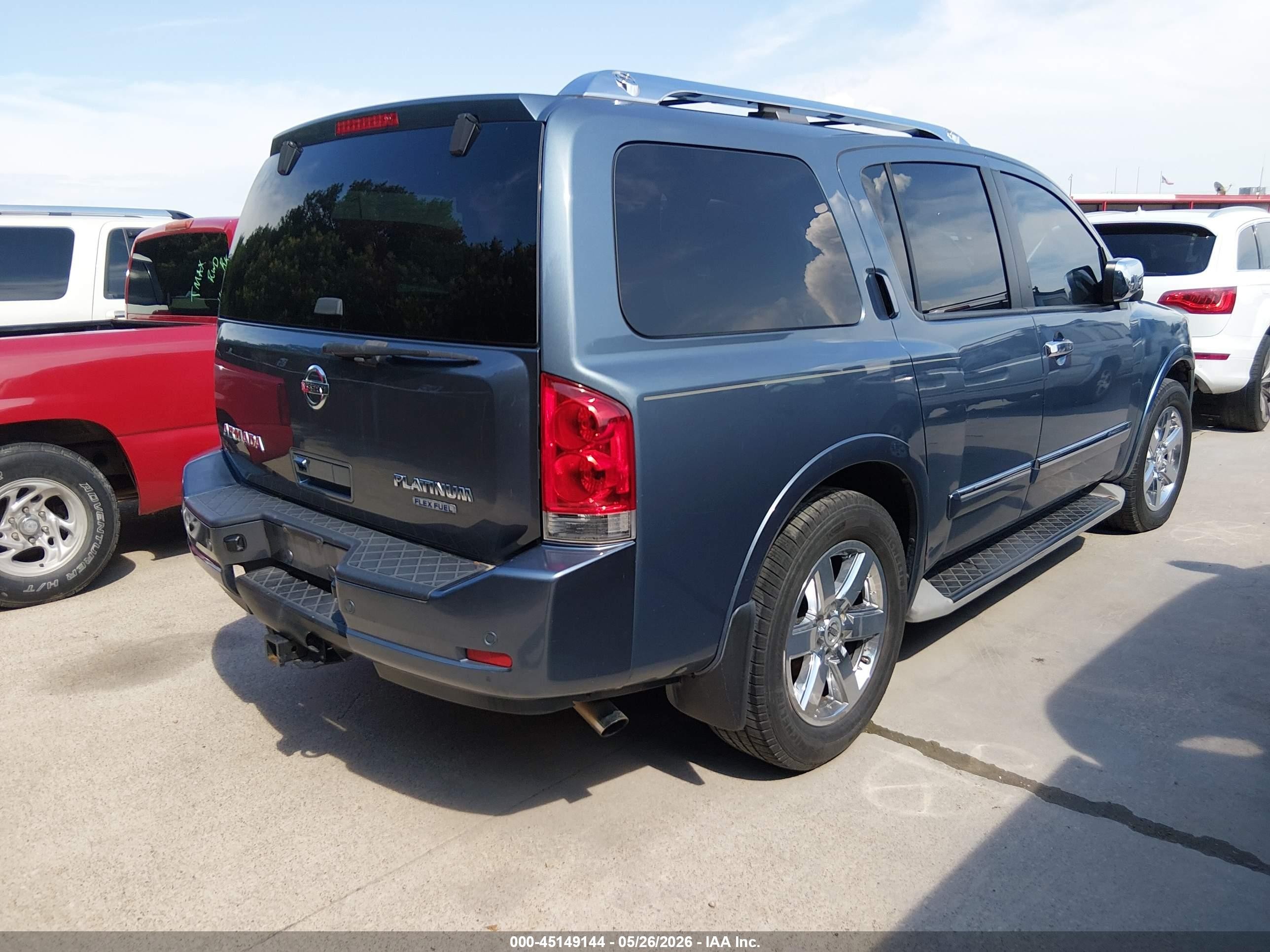 2012 Nissan Armada Platinum Синий vin: 5N1BA0NF2CN602758