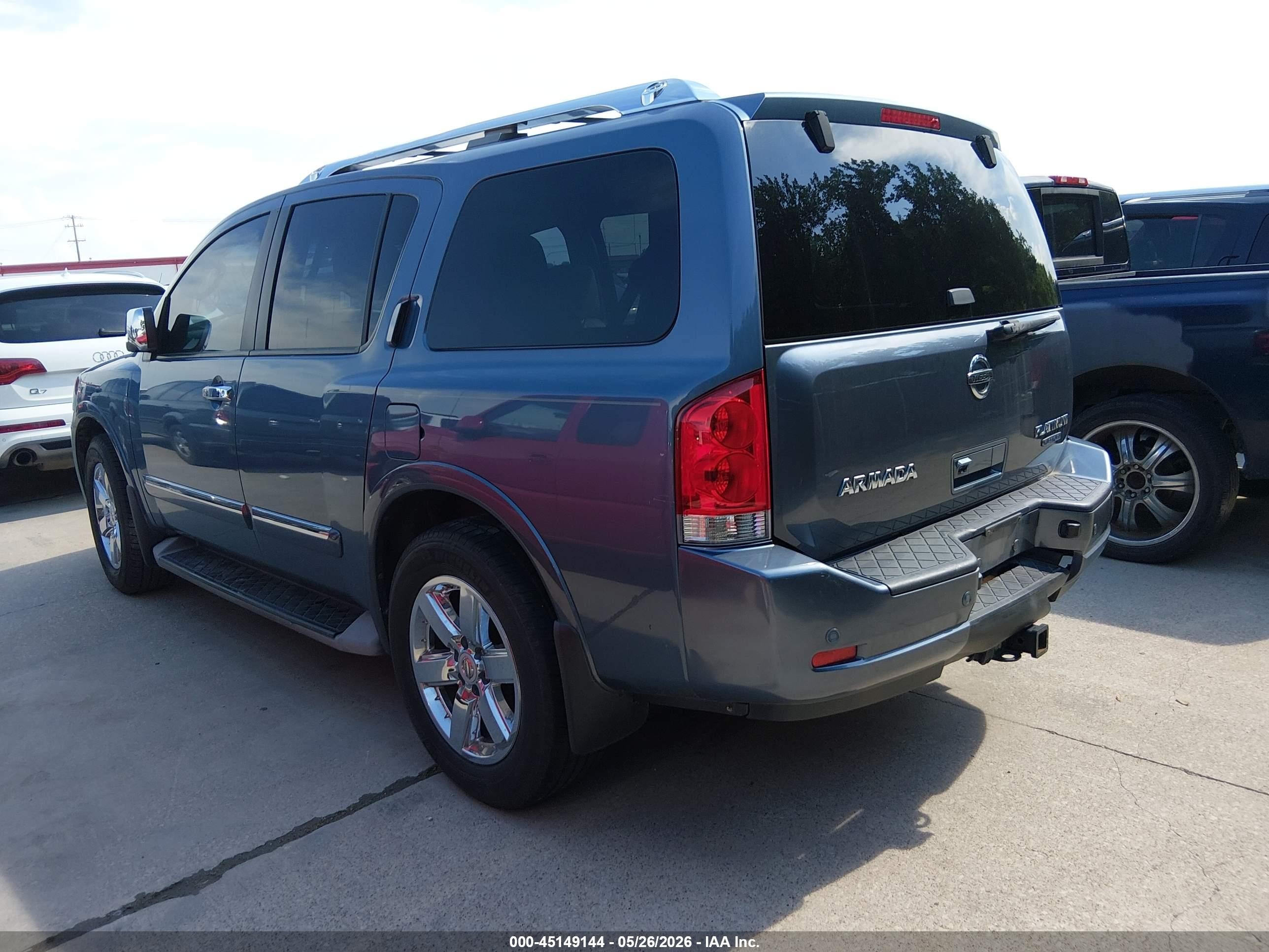 2012 Nissan Armada Platinum Синий vin: 5N1BA0NF2CN602758