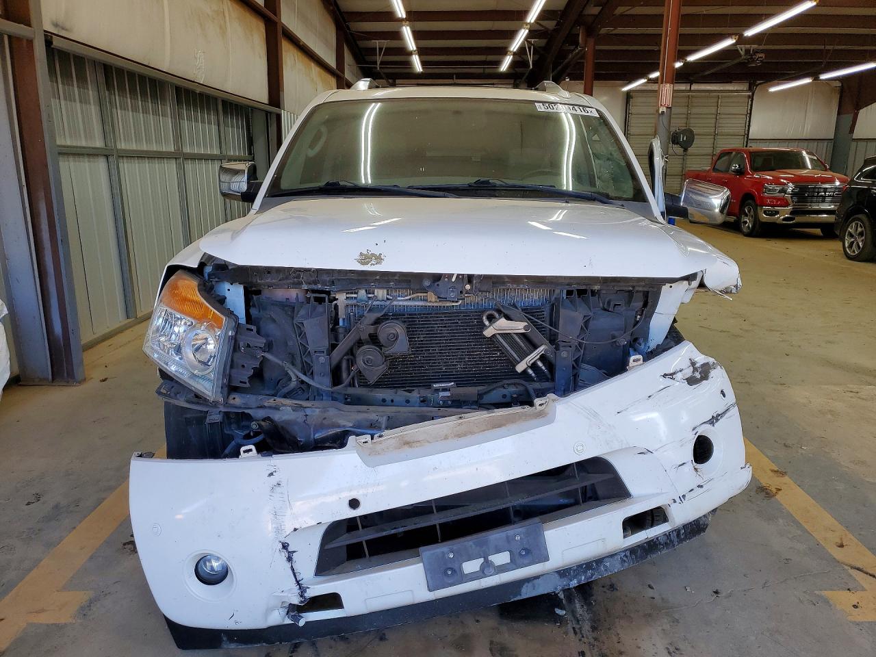 2012 Nissan Armada Platinum White vin: 5N1BA0NF3CN617494
