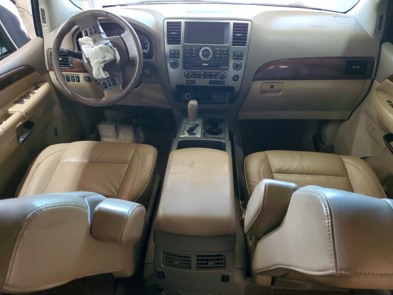 2012 Nissan Armada Platinum White vin: 5N1BA0NF3CN617494