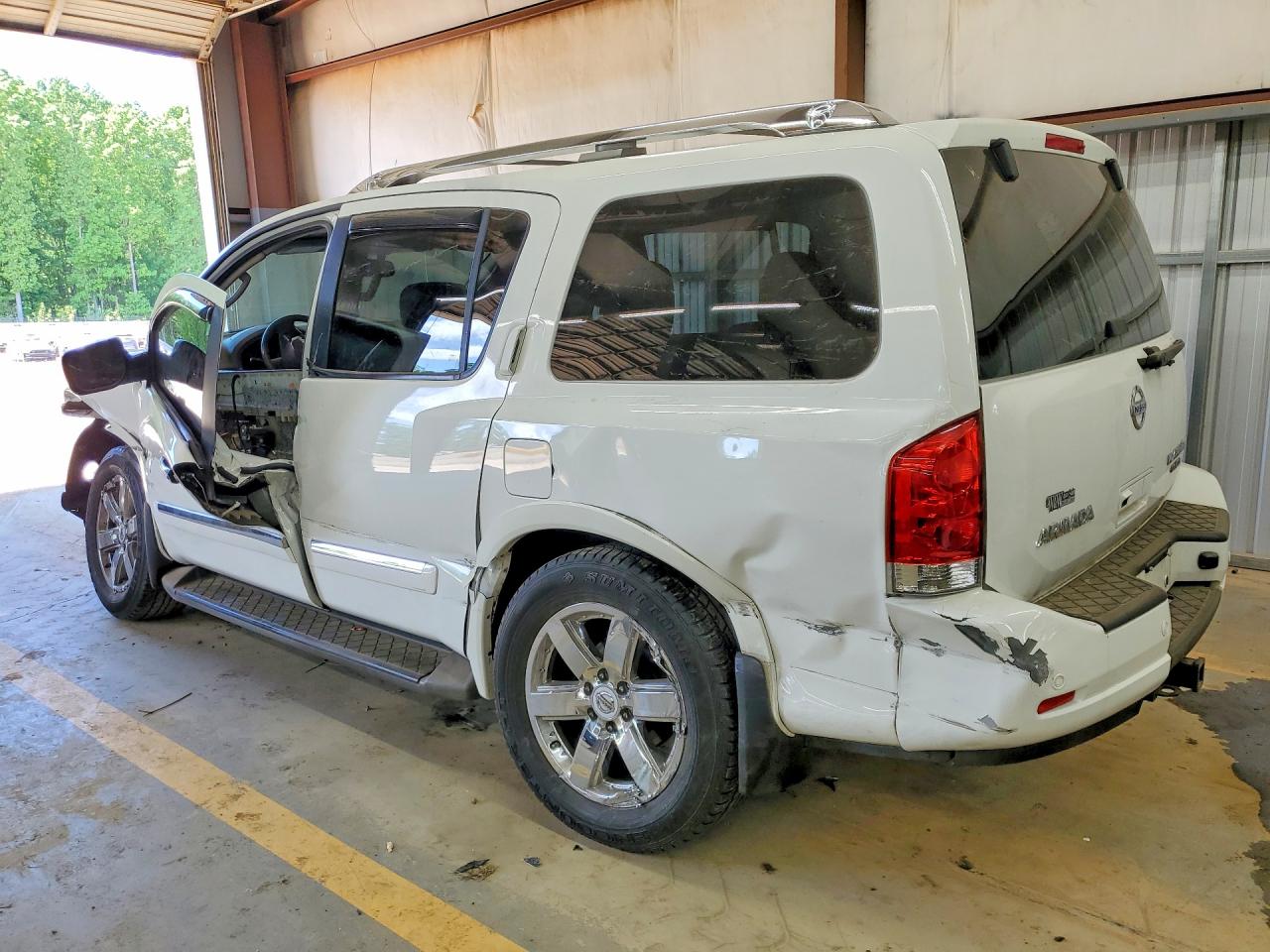 2012 Nissan Armada Platinum White vin: 5N1BA0NF3CN617494