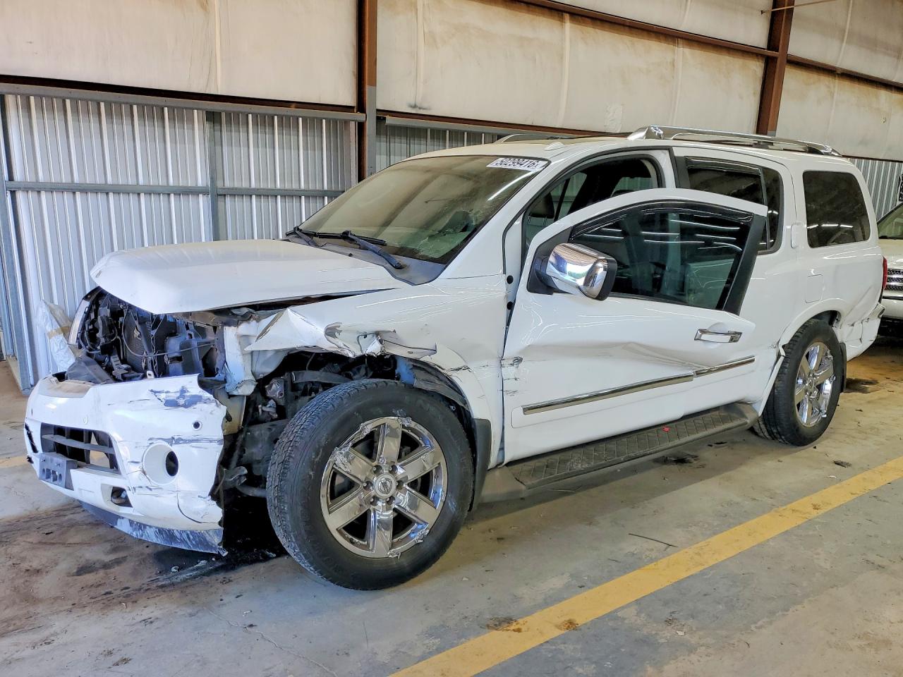 2012 Nissan Armada Platinum White vin: 5N1BA0NF3CN617494
