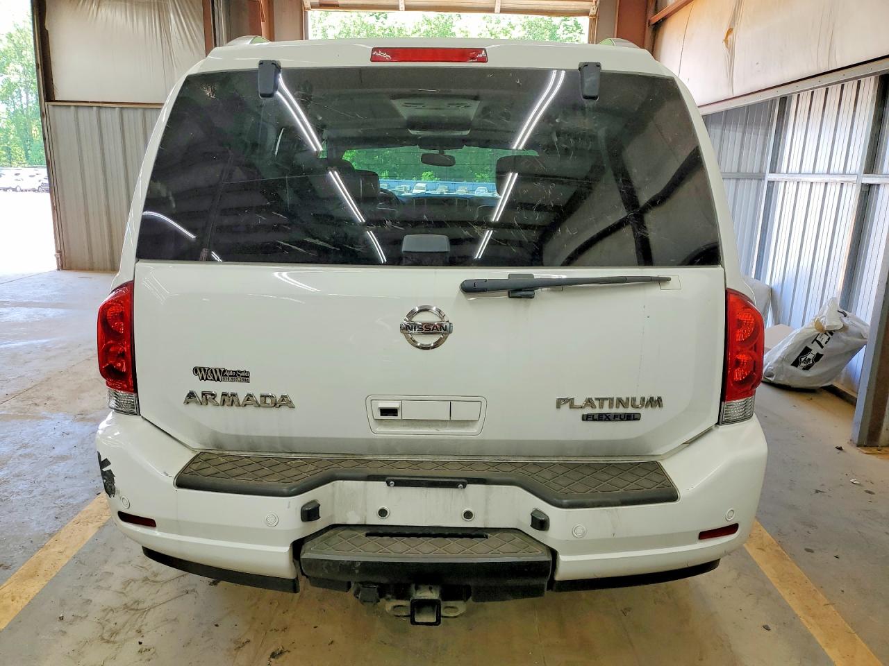 2012 Nissan Armada Platinum White vin: 5N1BA0NF3CN617494