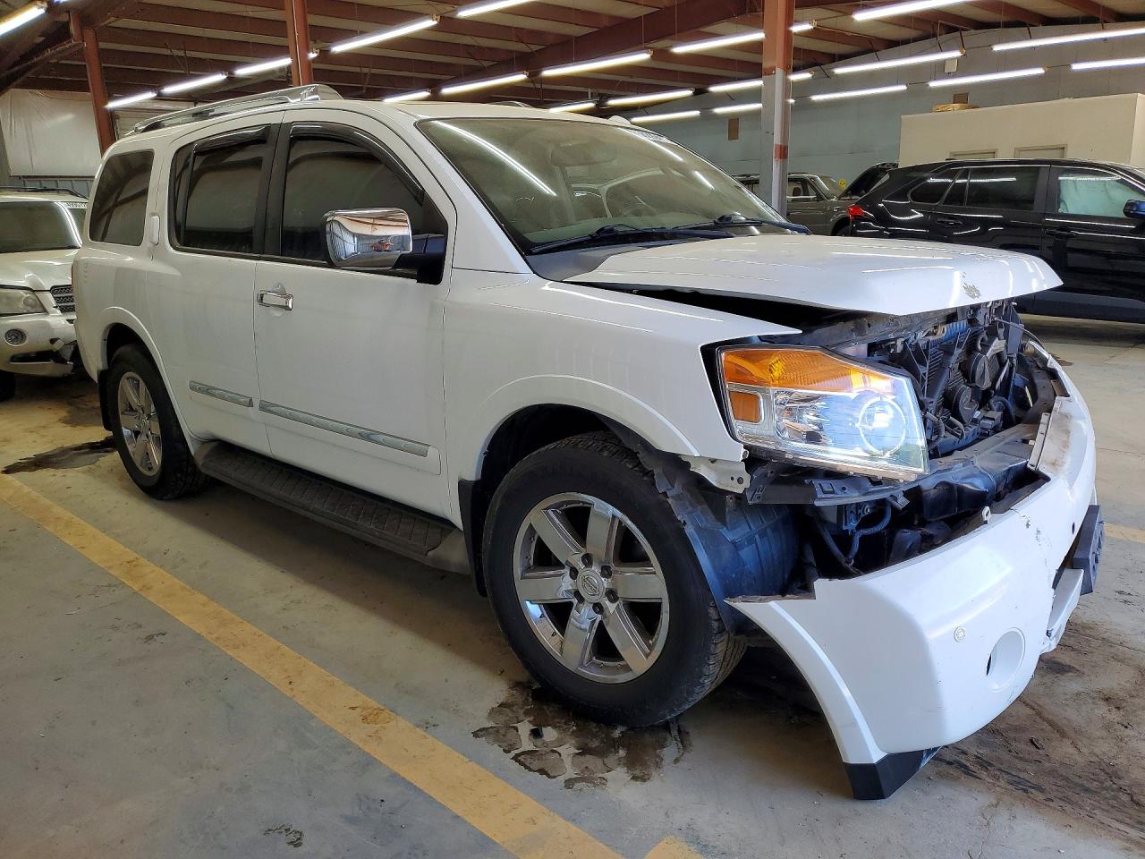 2012 Nissan Armada Platinum White vin: 5N1BA0NF3CN617494