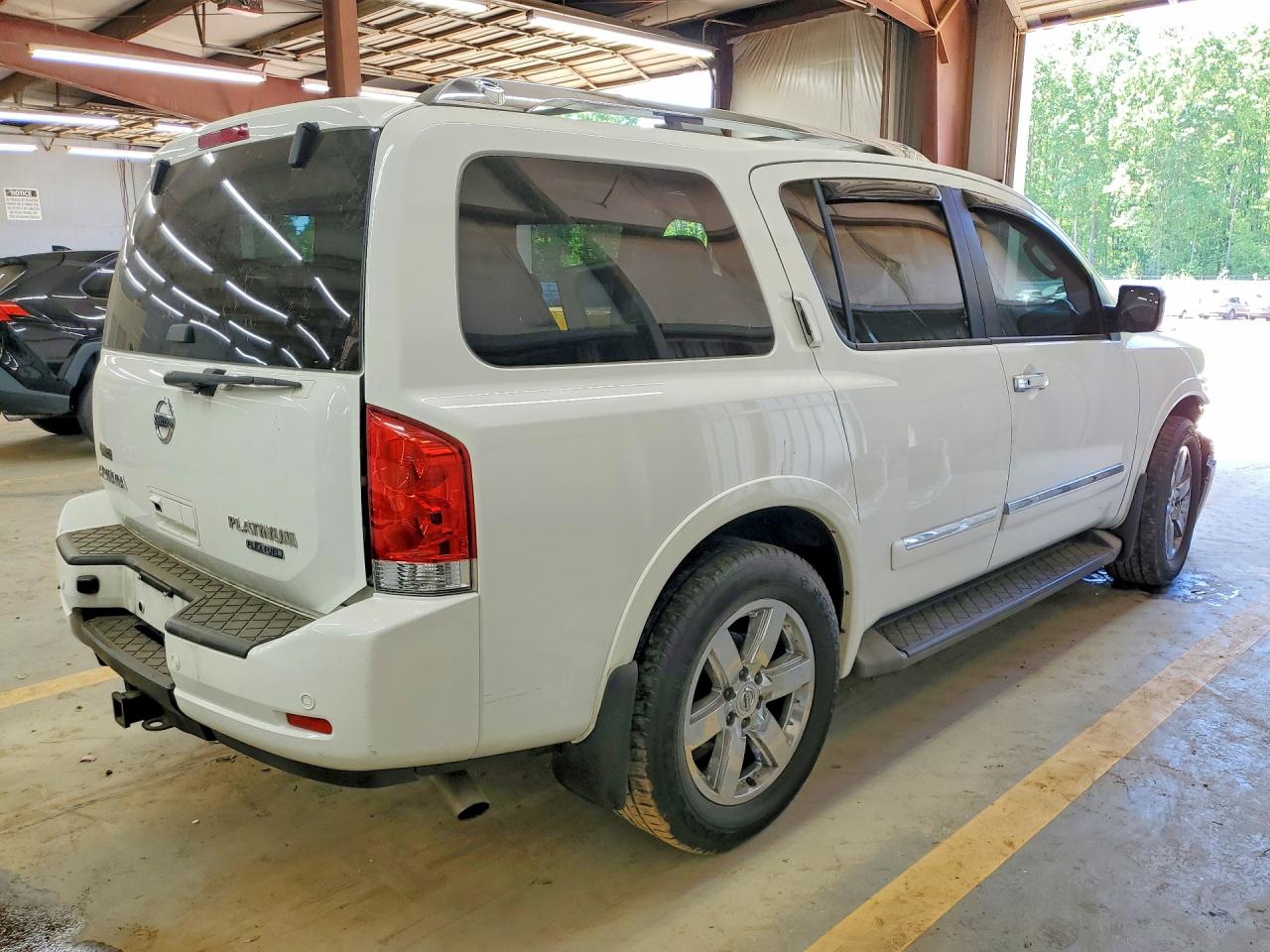 2012 Nissan Armada Platinum White vin: 5N1BA0NF3CN617494