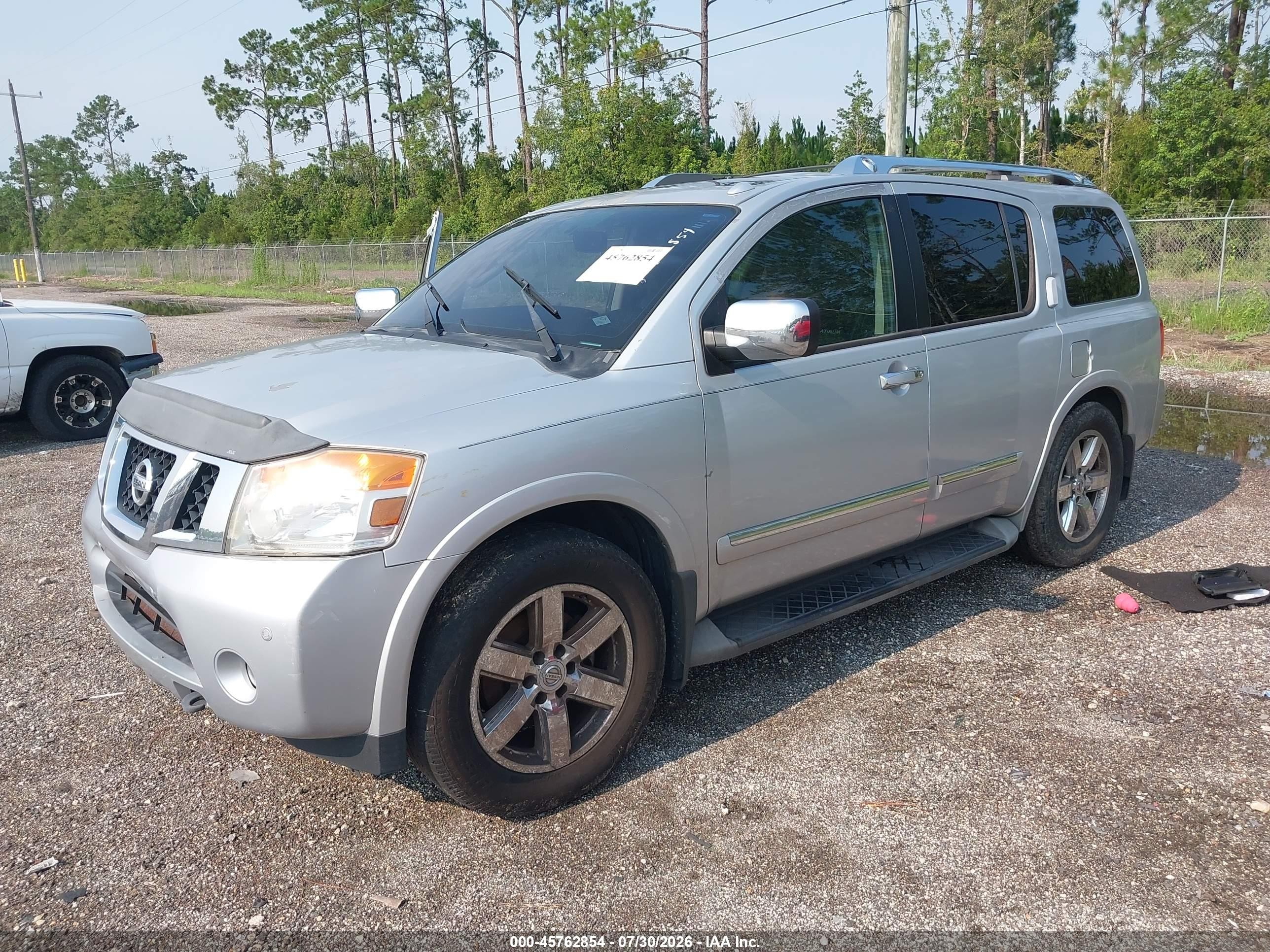2013 Nissan Armada Platinum Silver vin: 5N1BA0NF3DN605086