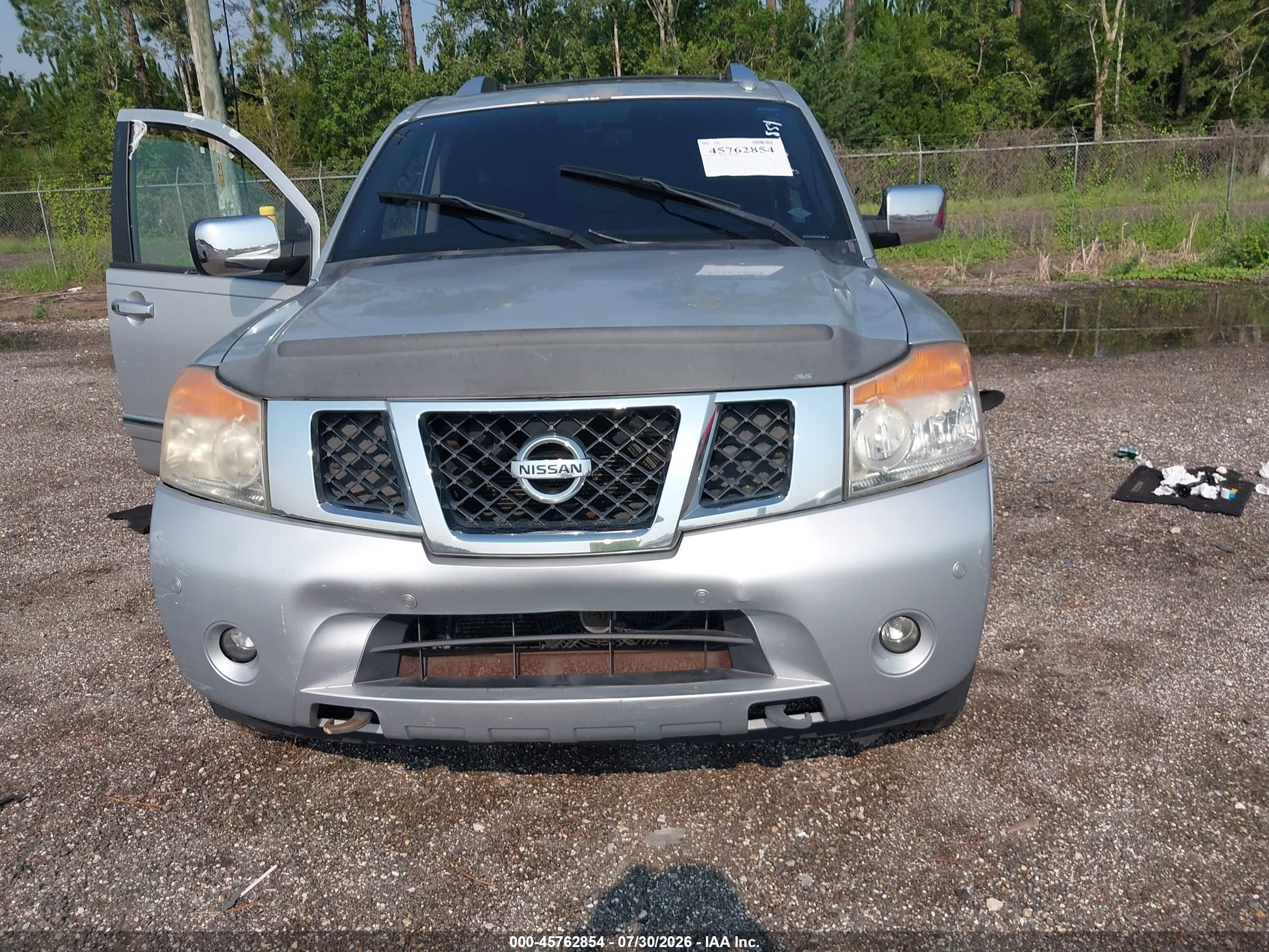 2013 Nissan Armada Platinum Silver vin: 5N1BA0NF3DN605086