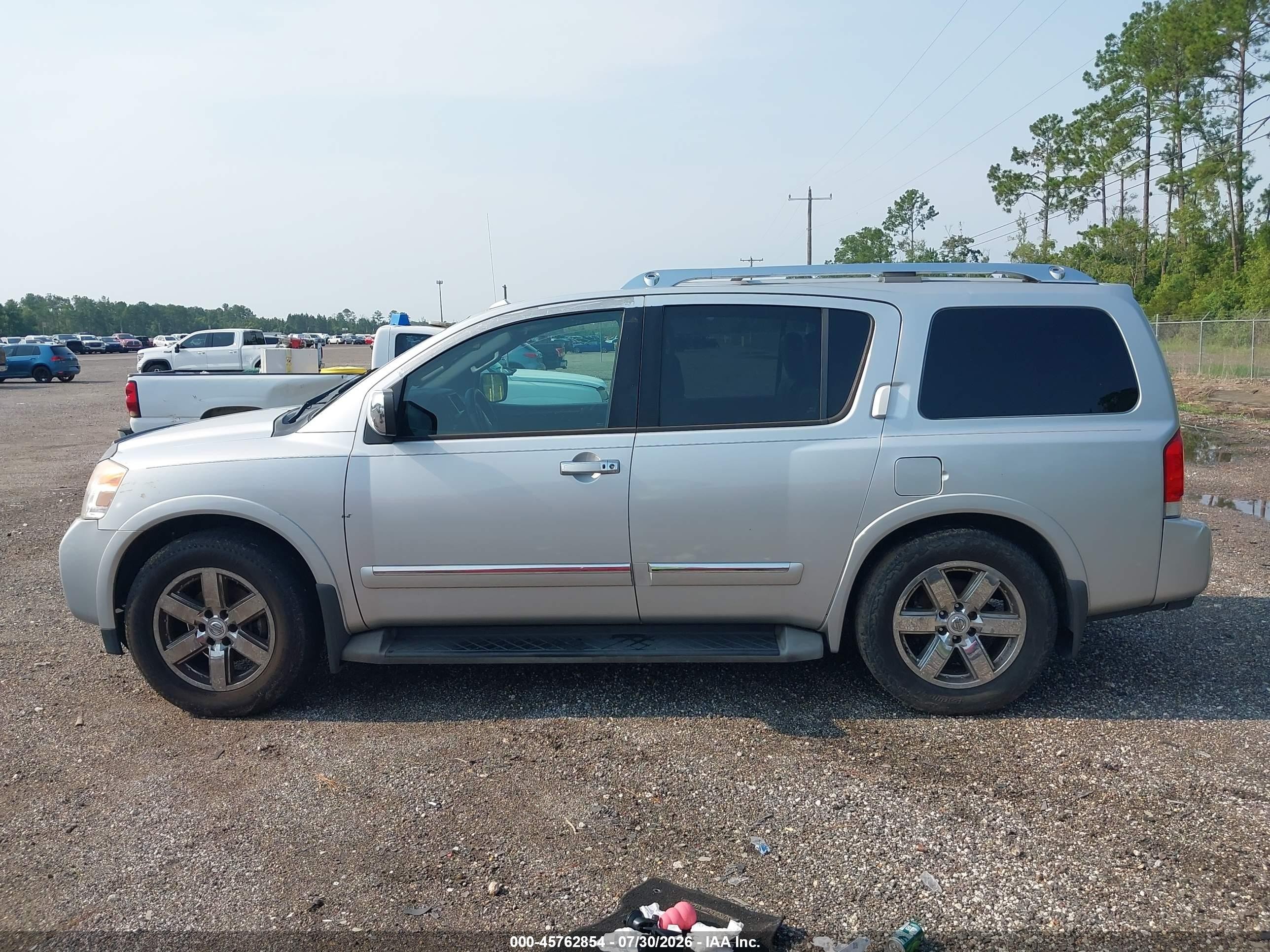 2013 Nissan Armada Platinum Silver vin: 5N1BA0NF3DN605086