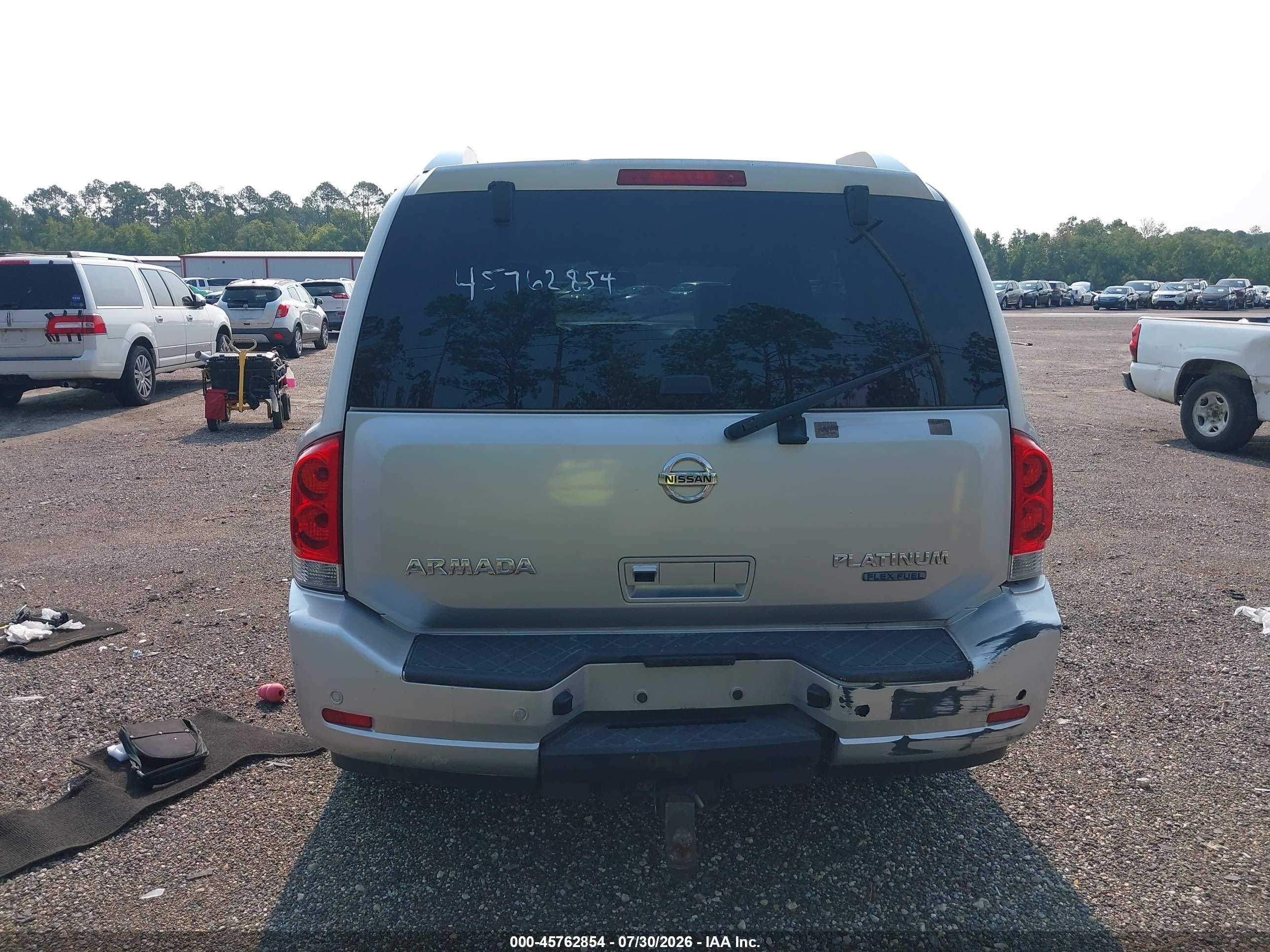 2013 Nissan Armada Platinum Silver vin: 5N1BA0NF3DN605086