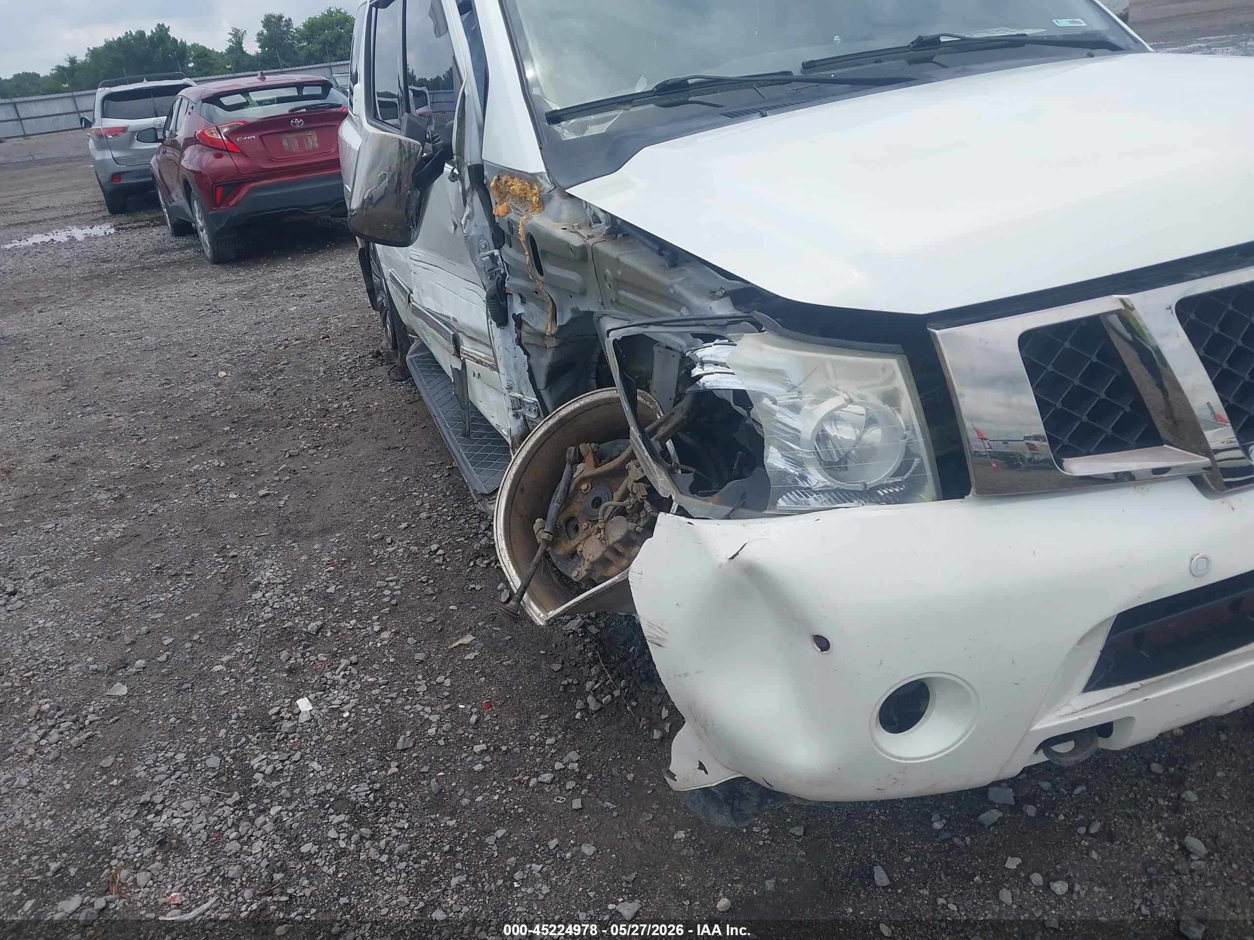 2015 Nissan Armada Platinum White vin: 5N1BA0NF3FN606791