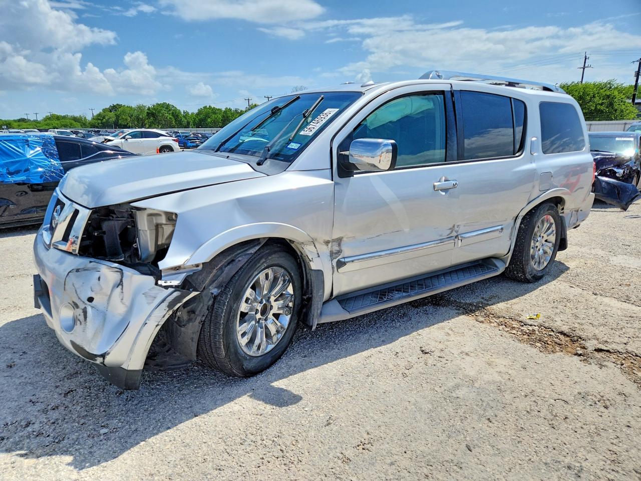 2015 Nissan Armada Platinum Silver vin: 5N1BA0NF3FN612591
