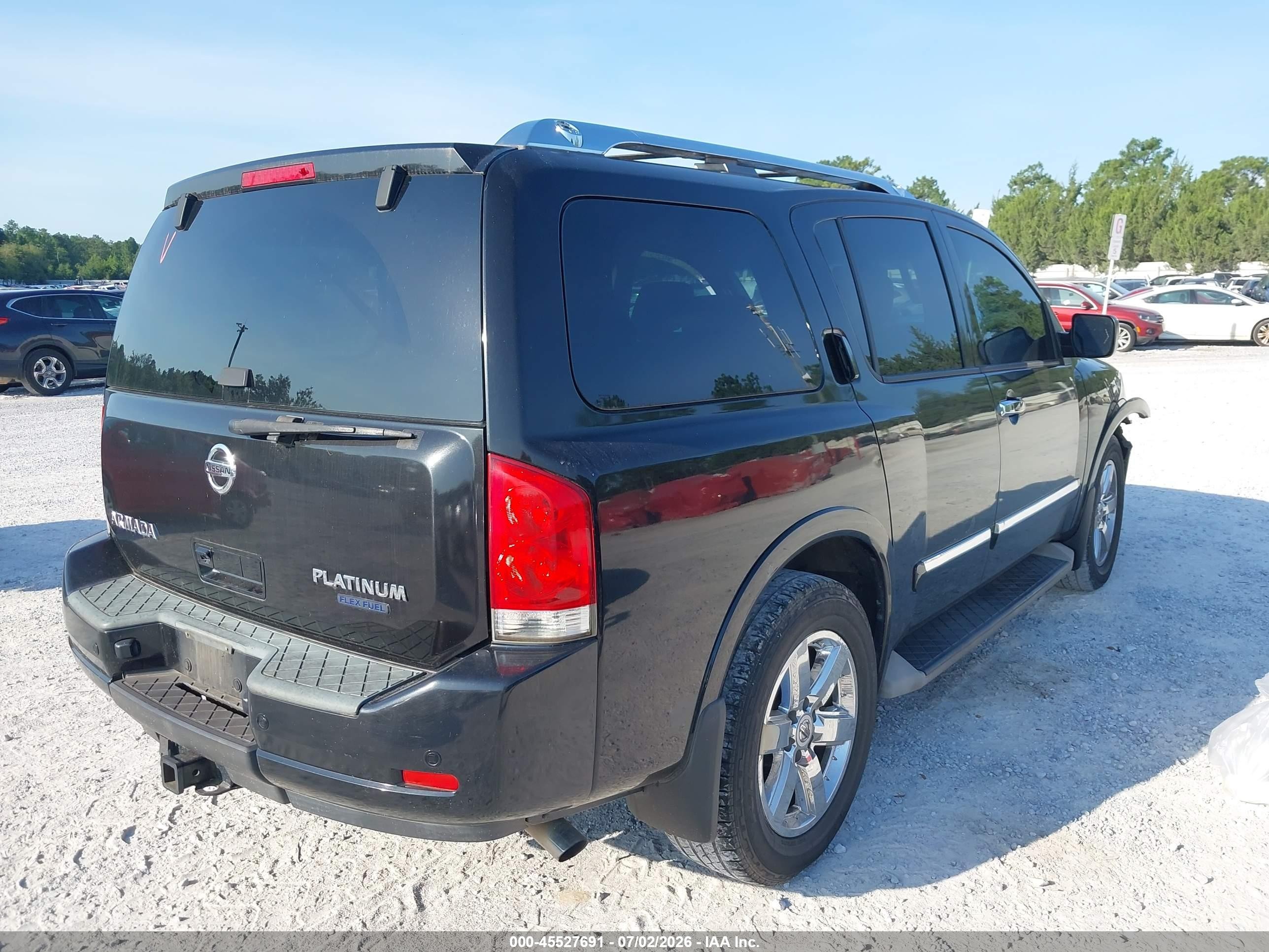 2011 Nissan Armada Platinum Black vin: 5N1BA0NF4BN624436