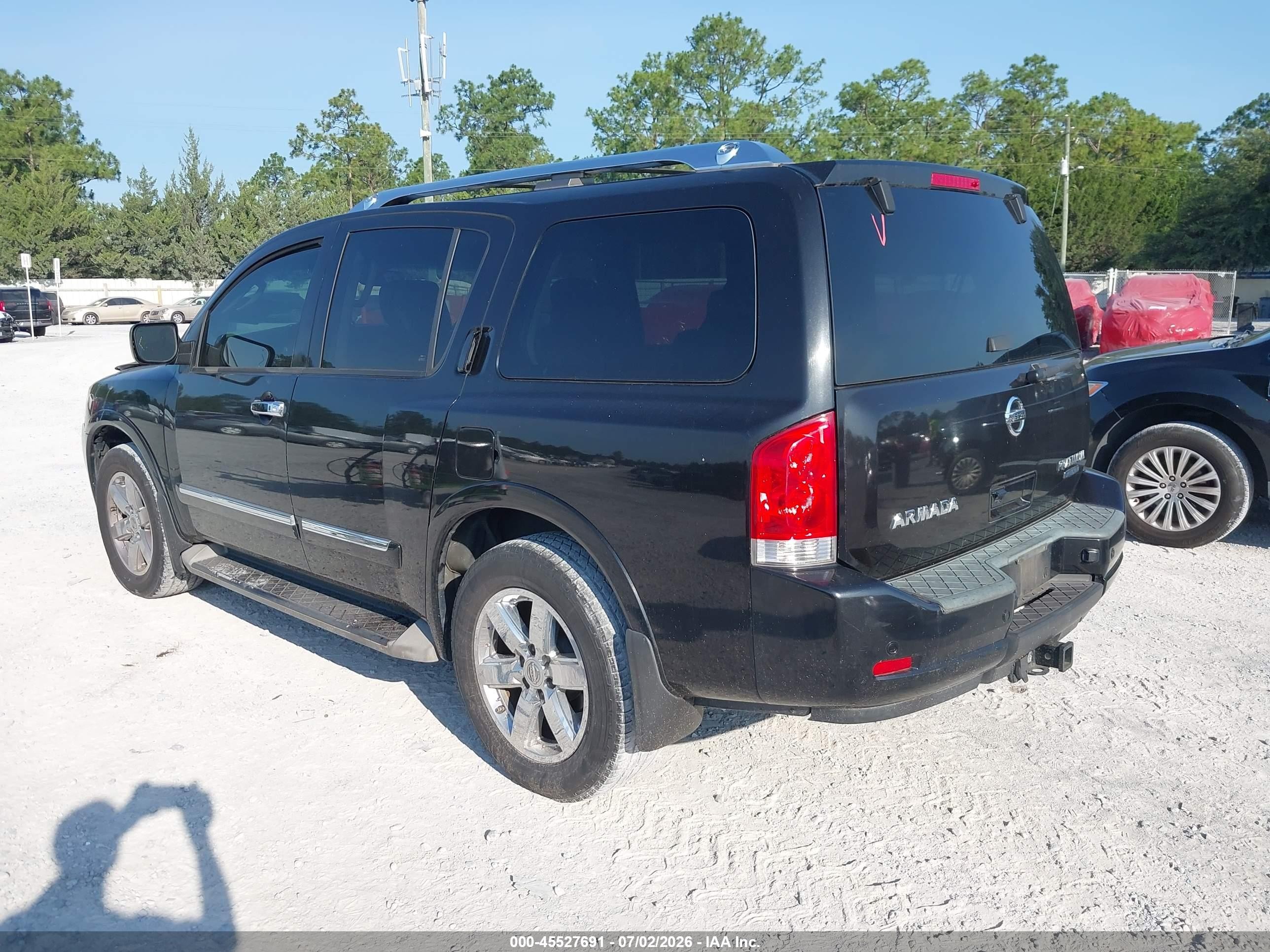 2011 Nissan Armada Platinum Black vin: 5N1BA0NF4BN624436