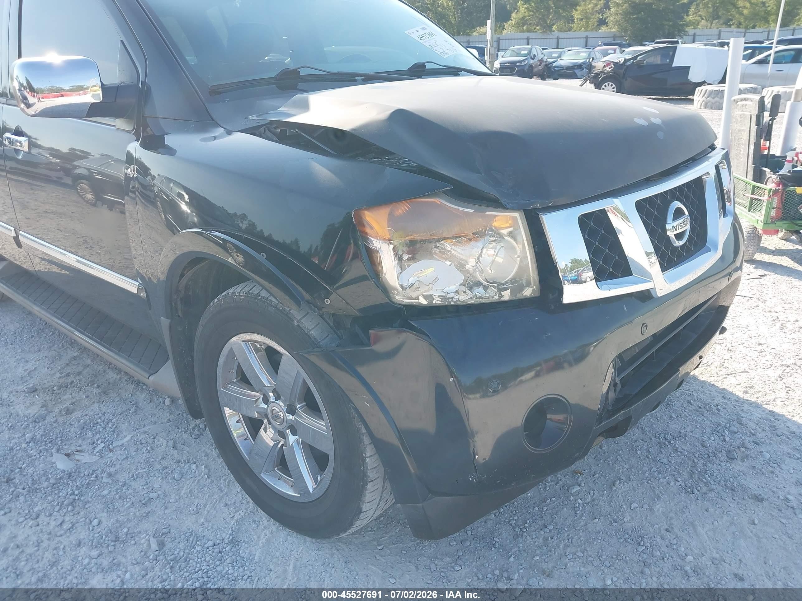 2011 Nissan Armada Platinum Black vin: 5N1BA0NF4BN624436