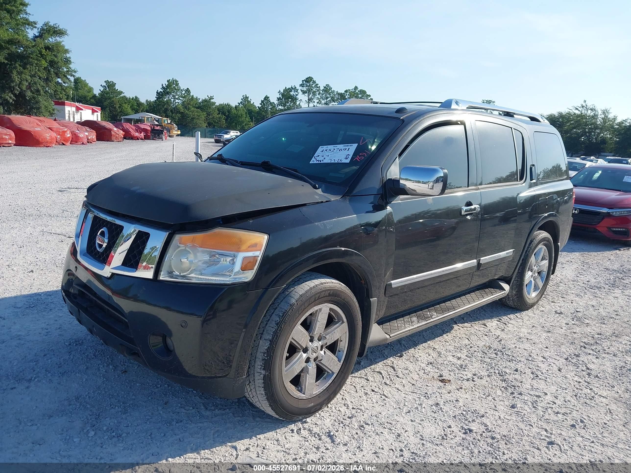 2011 Nissan Armada Platinum Black vin: 5N1BA0NF4BN624436