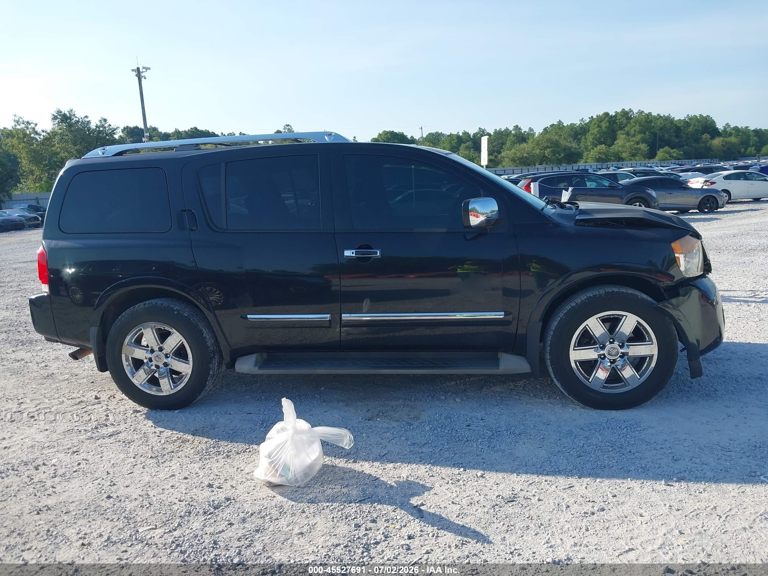 2011 Nissan Armada Platinum Black vin: 5N1BA0NF4BN624436