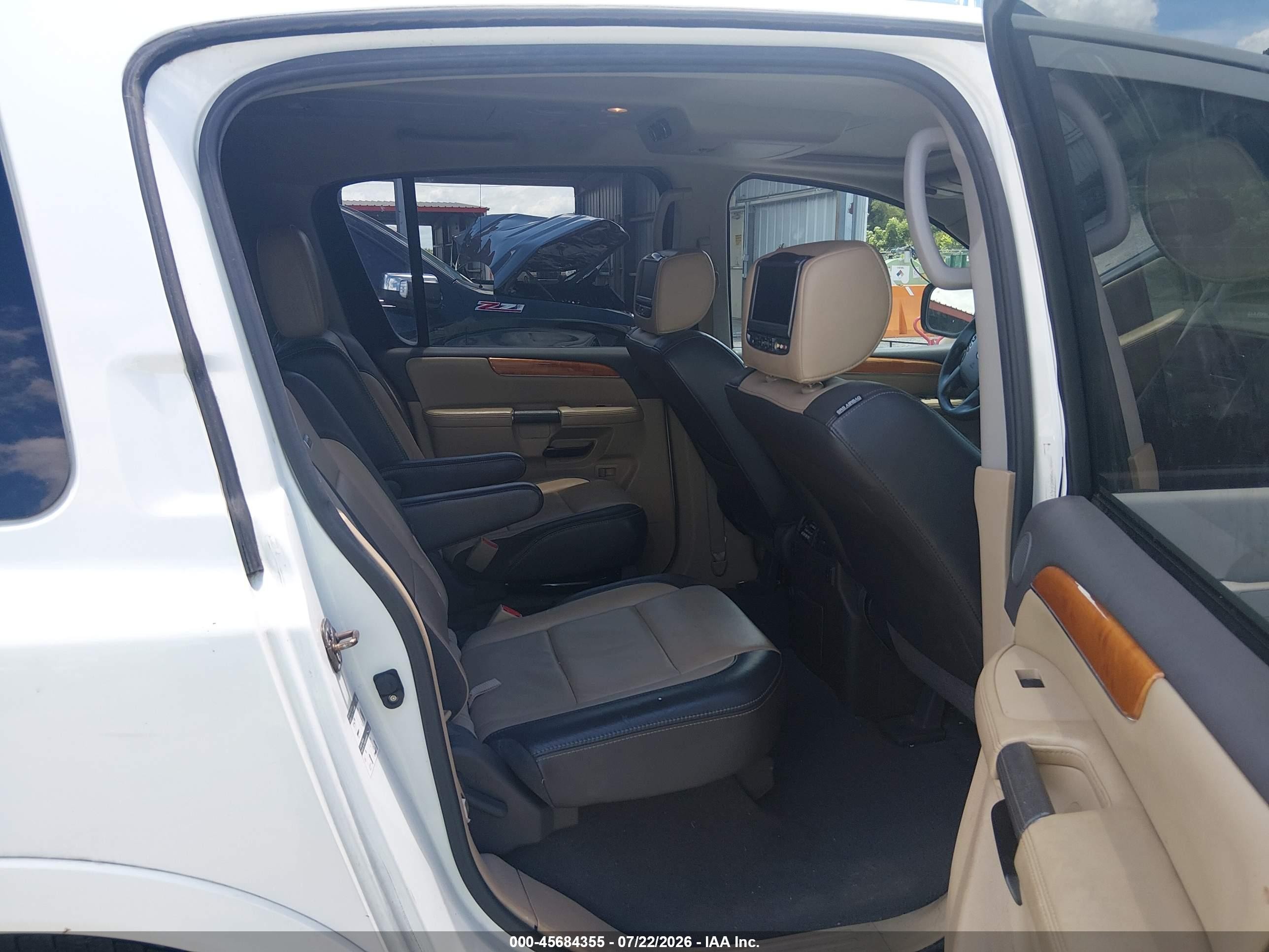 2013 Nissan Armada Platinum Белый vin: 5N1BA0NF4DN613696